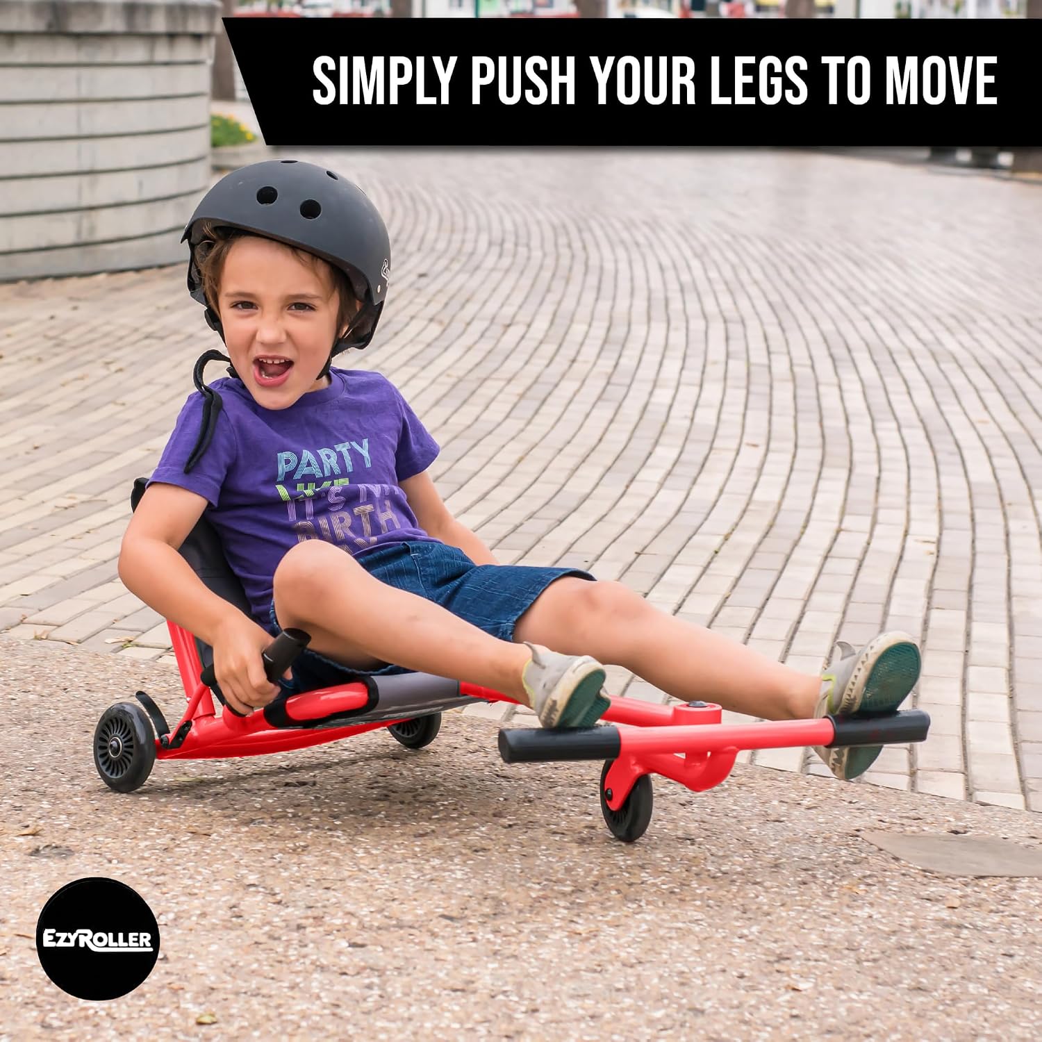 EzyRoller Classic Ride On Toy for Kids, Ages 3-12, Up to 154 lbs