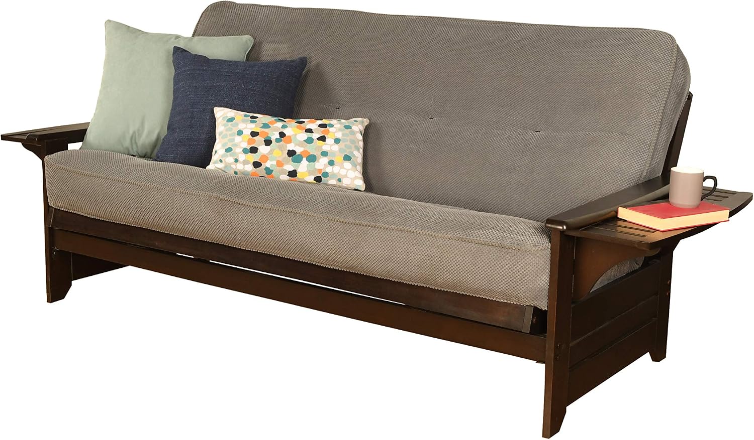 Kodiak Furniture Phoenix Futon in Black Finish, Full, Fairbanks Evergreen