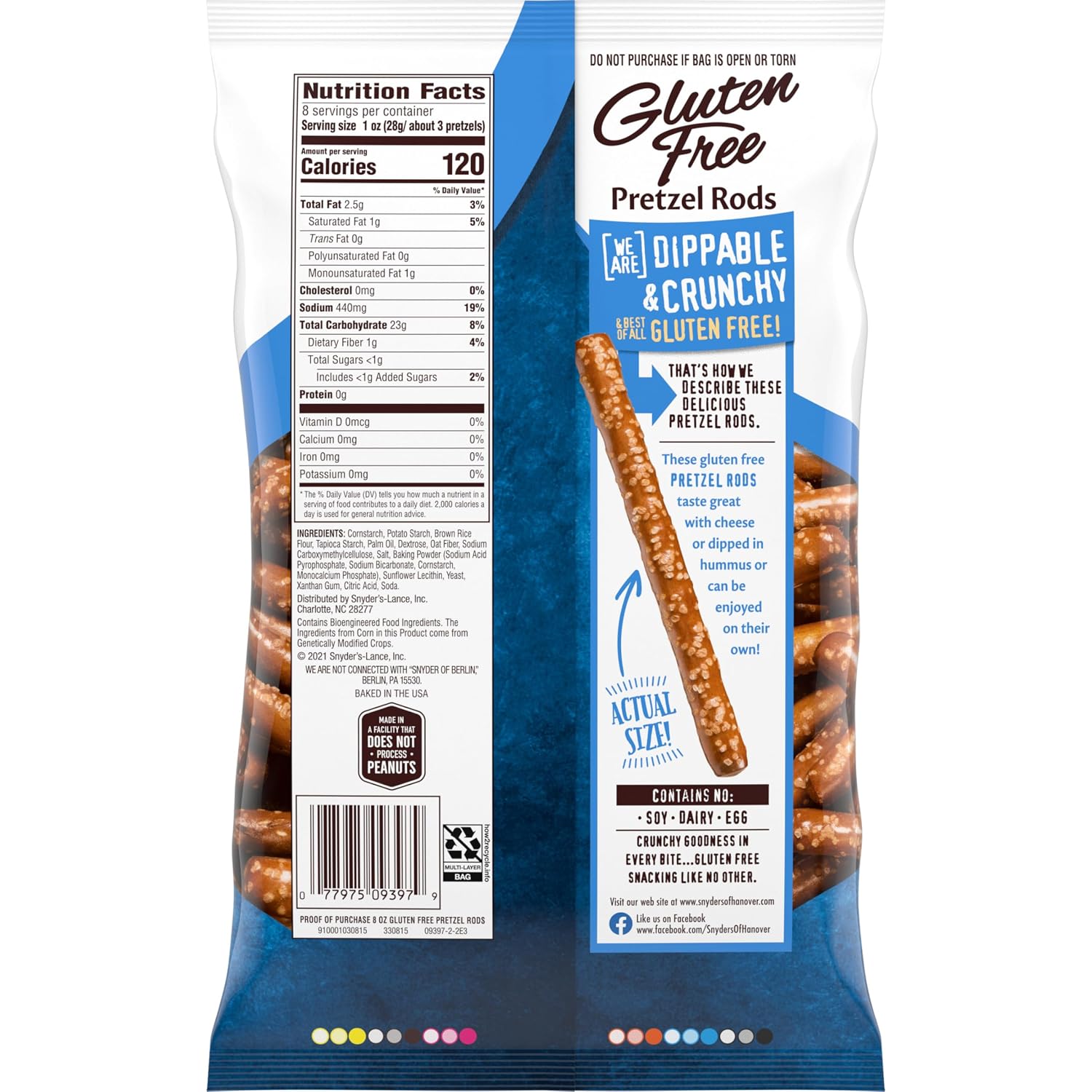 Snyder's of Hanover Gluten Free Mini Pretzels, 8 Oz 1 bag