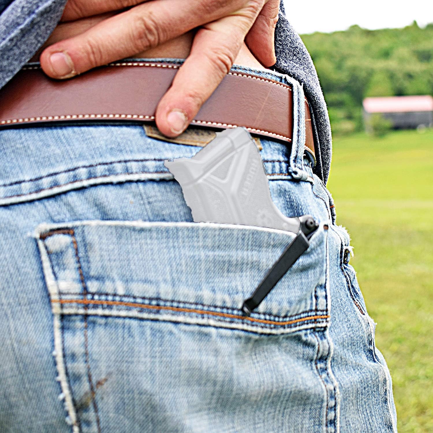 ClipDraw Gun Clip, Low Profile Slim Concealed Carry Easy Install American Made