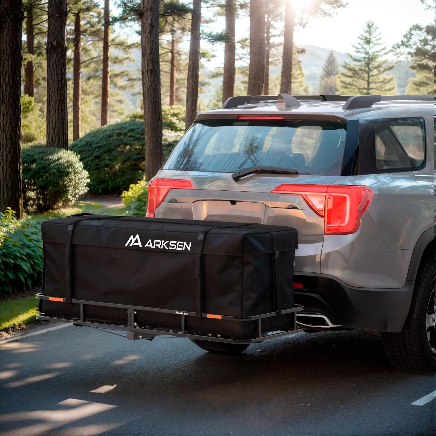 ARKSEN 60" x 23" x 5.5" Hitch Cargo Carrier, 500 Lbs Capacity Luggage Rack