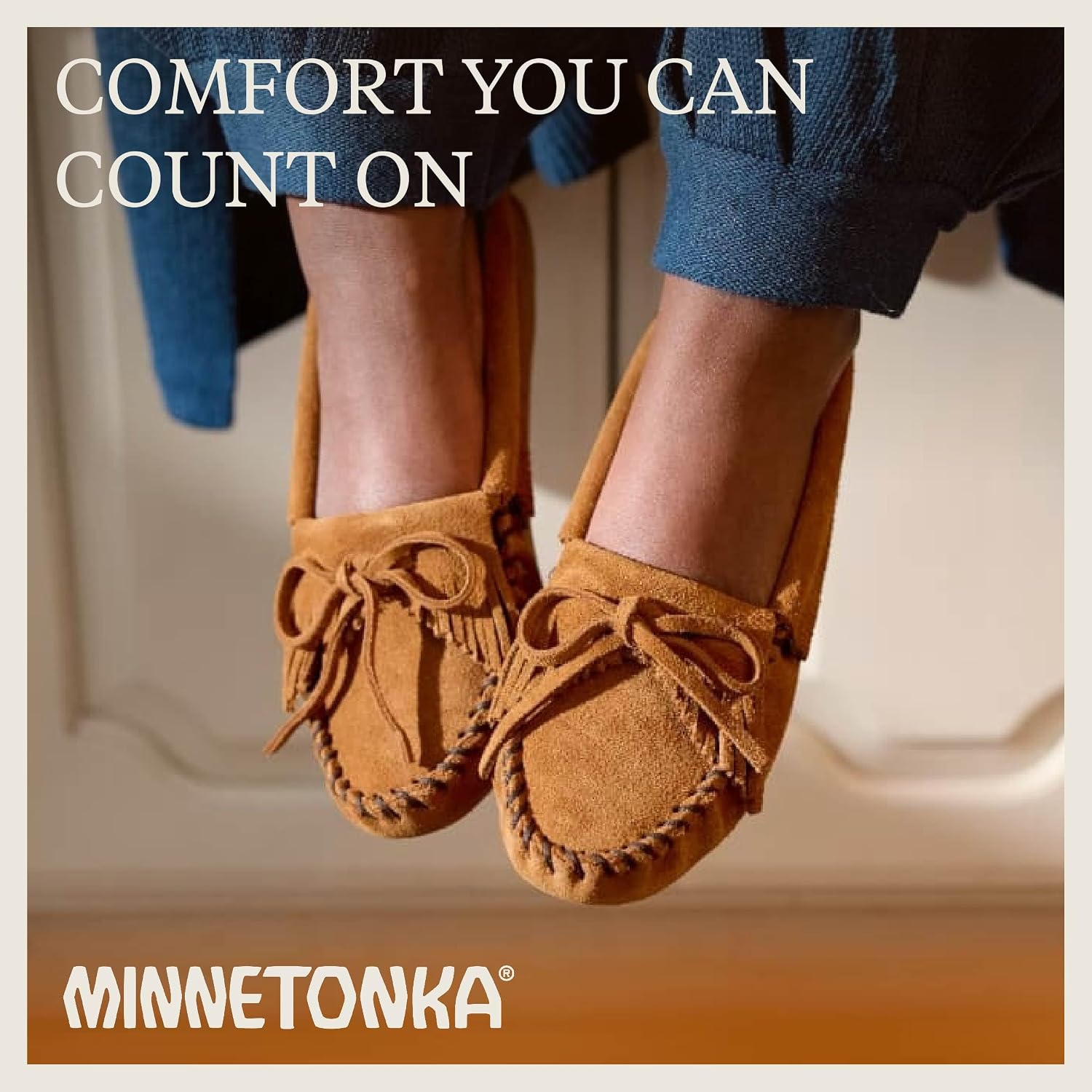 Minnetonka Women's Kilty Suede Softsole Moccasin