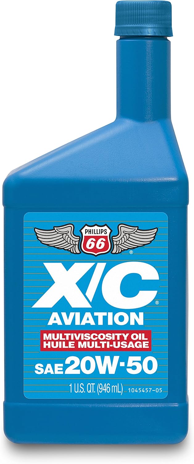 20W50 X/C Aviation Oil 1 Quart, 32. Fluid Ounces, 12 Pack