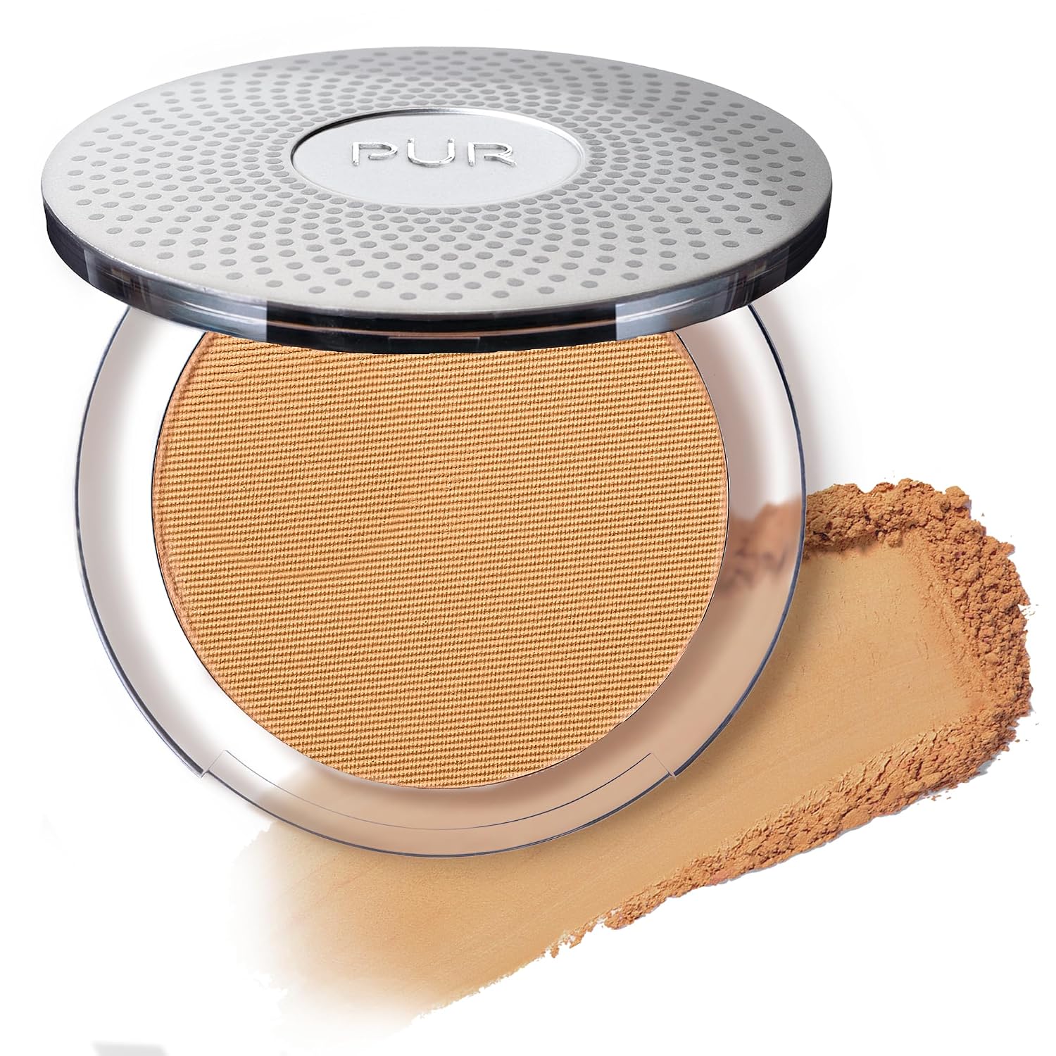 PÜR 4-in-1 Pressed Mineral Makeup Powder Foundation with SPF 15 | Buildable Foundation Coverage - Smooth, Even-Looking Complexion Makeup Delivers Custom Coverage and Comfortable Everyday Wear
