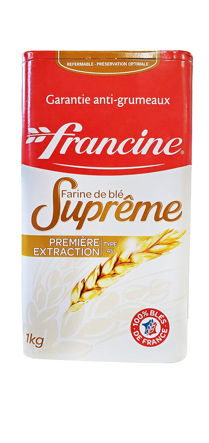Francine Farine de ble Supreme - French T45 Supreme Wheat Flour 1kg