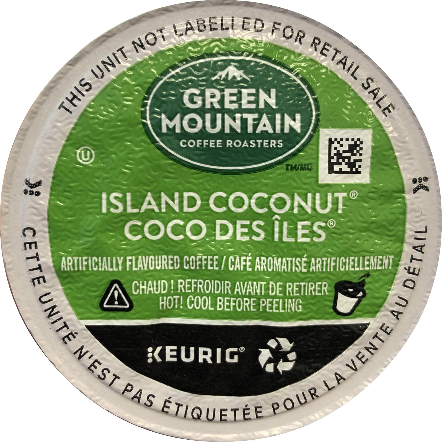 Green Mountain Coffee Roasters Island Coconut, Single-Serve Keurig K-Cup Pod, Flavored Light Roast Coffee, 24 Count (Pack of 1)