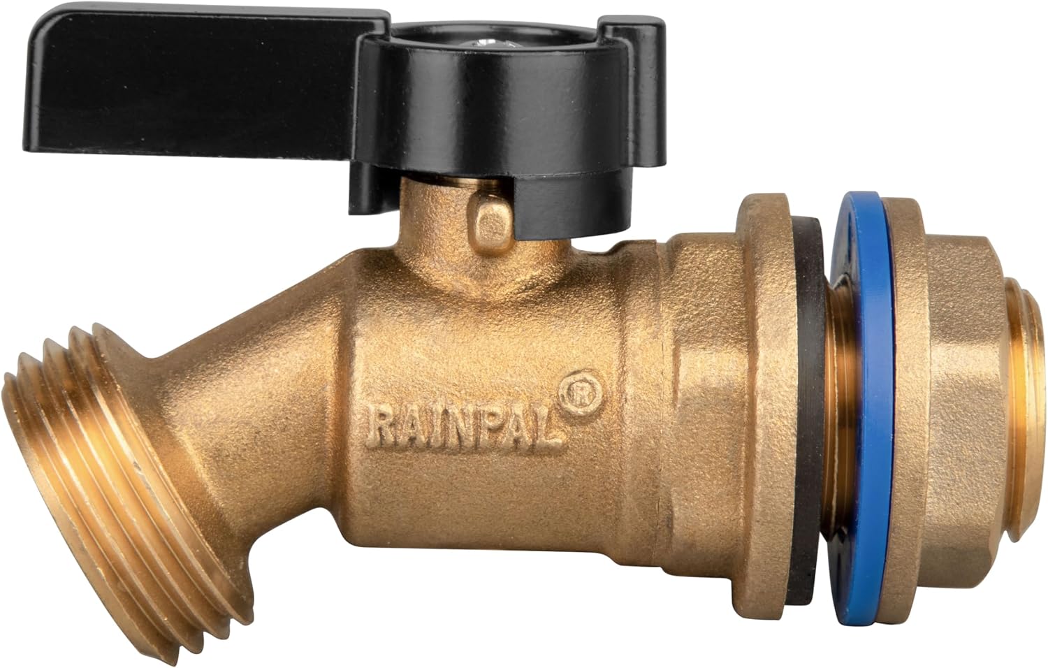 RBS005 Brass Water Container/Rain Barrel Quarter Turn Spigot(LF Compliant, For OPEN TOP BARRELS)