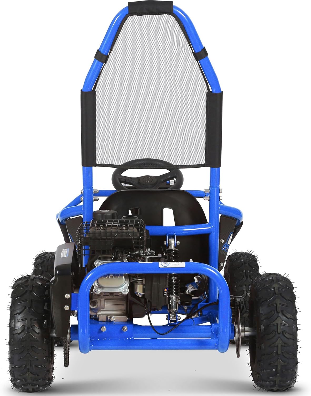 MotoTec Mud 98cc Go Kart Full Suspension Blue