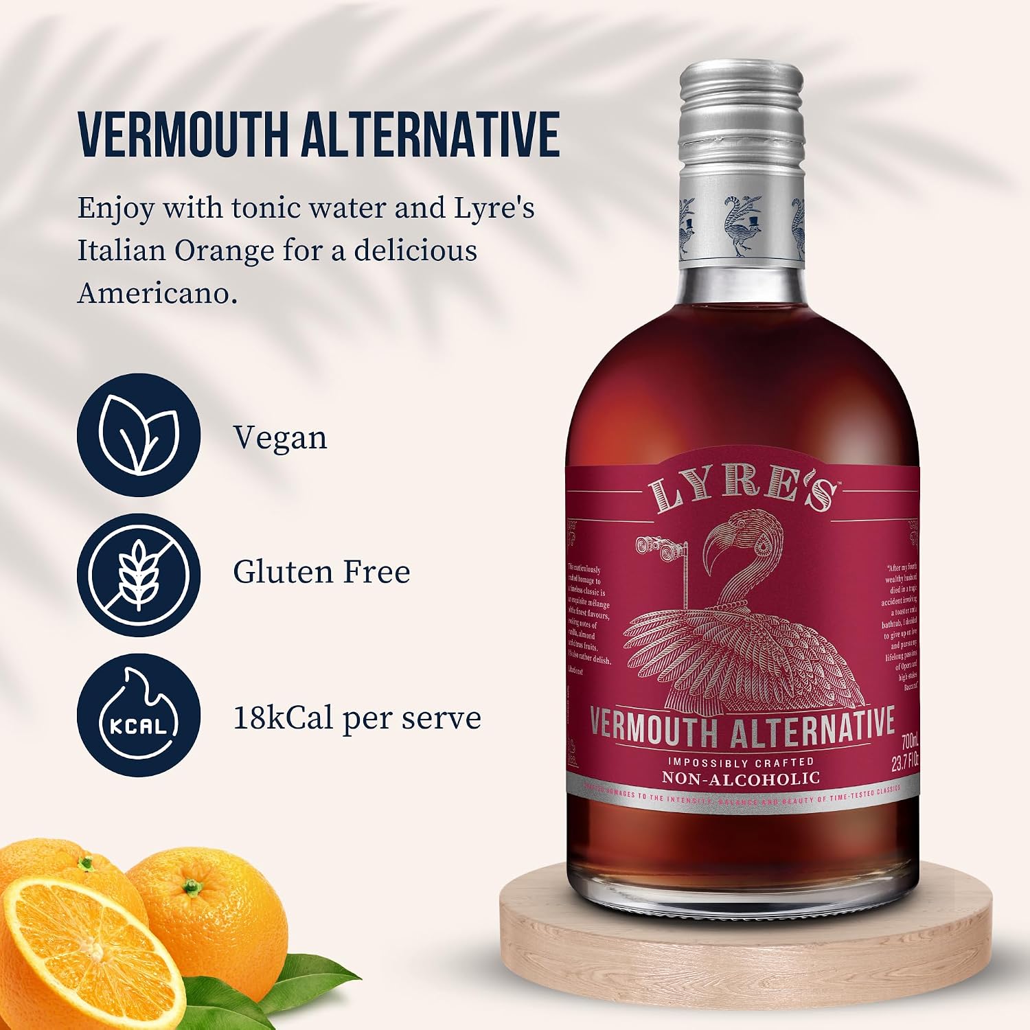 Lyre’s Aperitif Rosso Vermouth Alternative, Non Alcoholic Vermouth