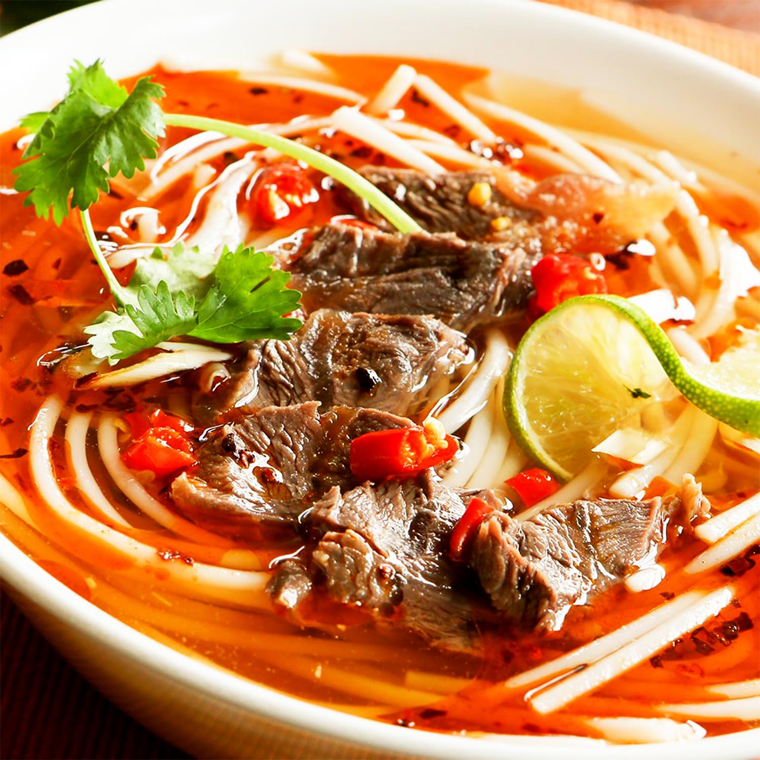 Essence of Lotus Instant Spicy Beef Pho Soup Mix — Ready-to-Eat Flavorful, Restaurant-Quality Pho broth, Made in the US (Spicy Beef Soup Mix, 1-Pack) | Ready-to-Eat, broth