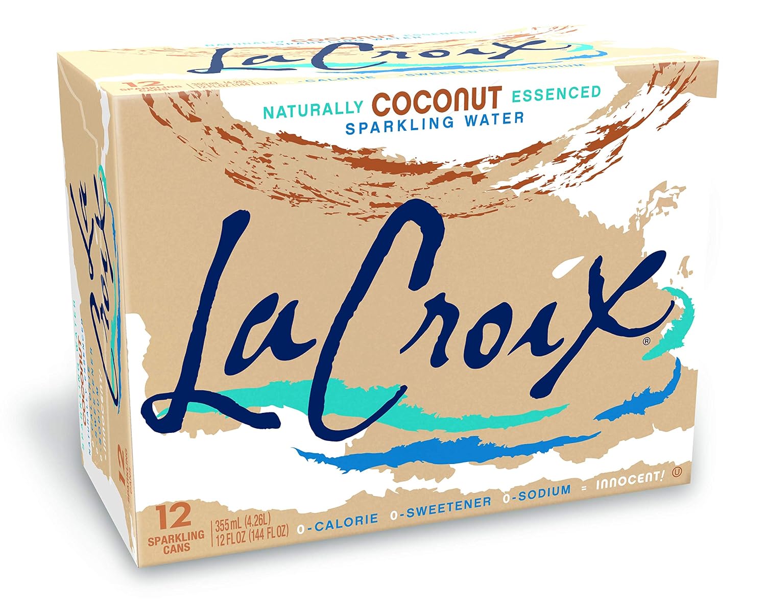 LaCroix Sparkling Water | Pineapple Coconut Flavor | 12-Pack | Naturally Essenced, Zero Calorie, Sodium Free | 12 Fl Oz Cans