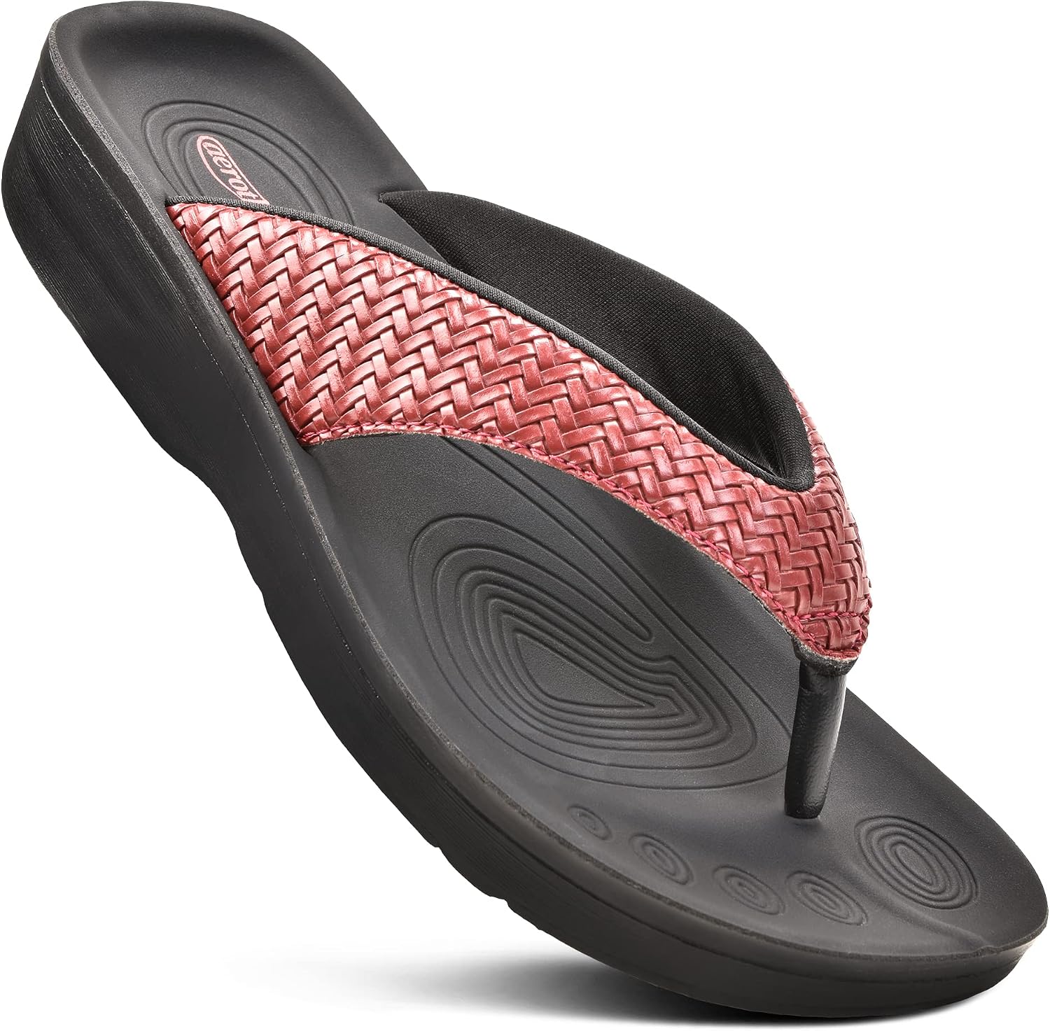 AEROTHOTIC Comfortable Arch Support Flip Flops for Women Orthotic Sandals