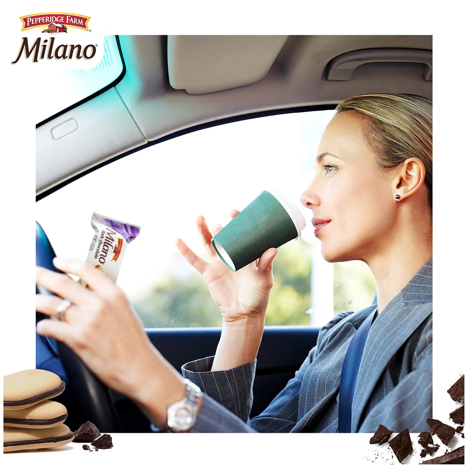 Pepperidge Farm Milano Cookies, Dark Chocolate, 20 Packs Tub, 2 Cookies Per Pack