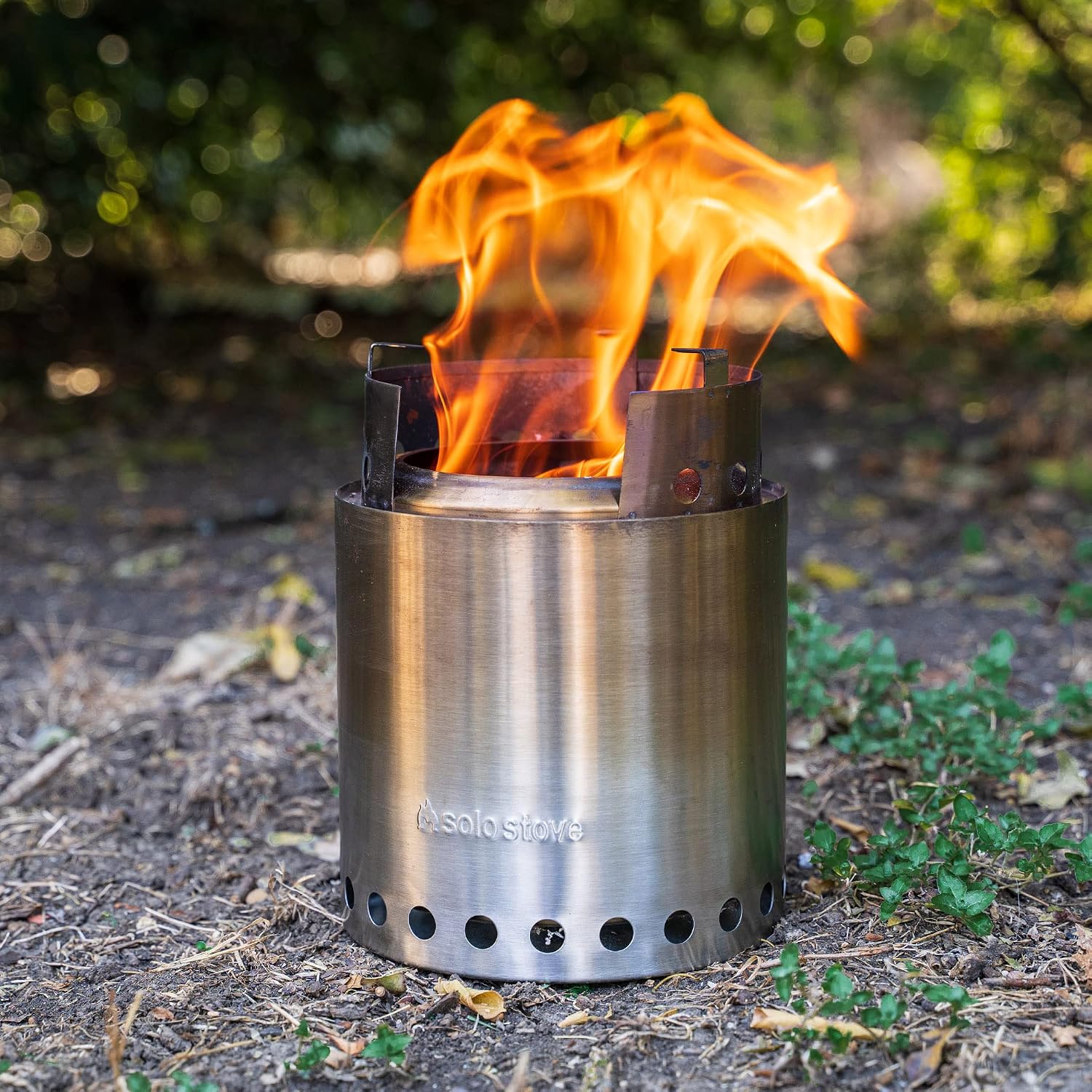 Solo Stove Campfire Camping Stove Portable Stove for Backpacking Outdoor Cooking Great Stainless Steel Camping Backpacking Stove Compact Wood Stove