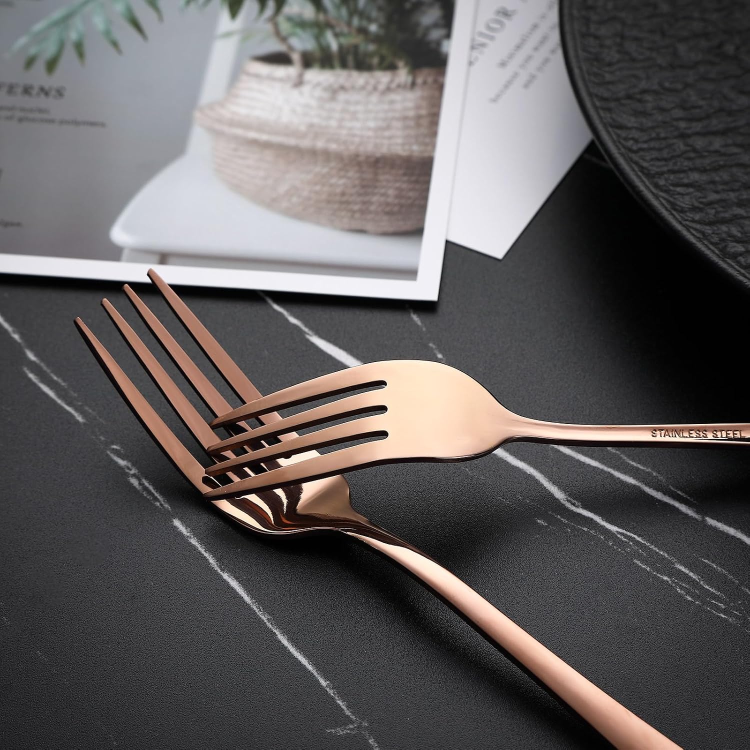 VANDBAO Rainbow Flatware Cutlery Silverware Set 20 Pieces, Stainless Steel Colorful Utensils, Tableware Set Service for 4, Include Knife/Fork/Spoon