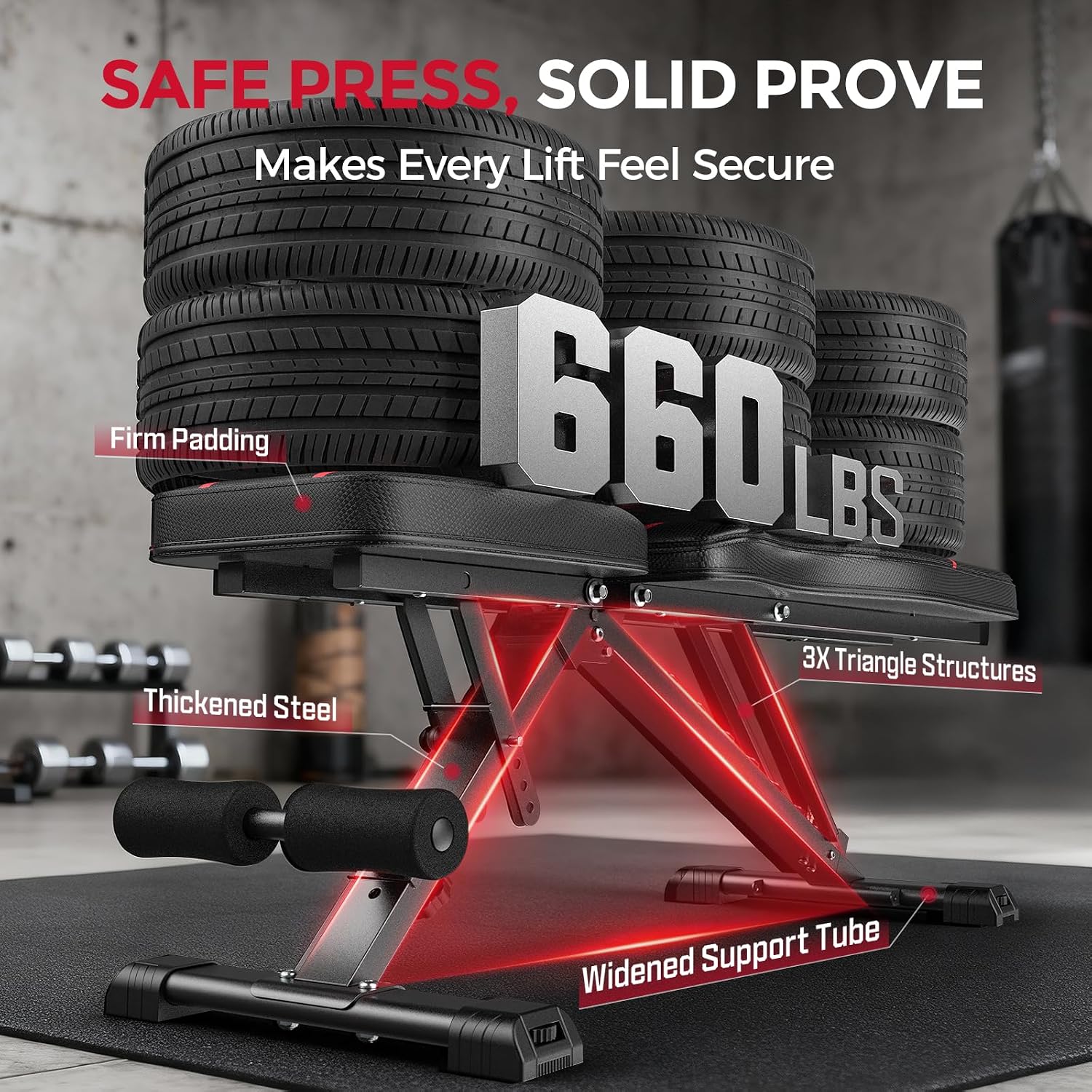FLYBIRD WB2 Weight Bench, Adjustable Weight Bench for Full Body Workout