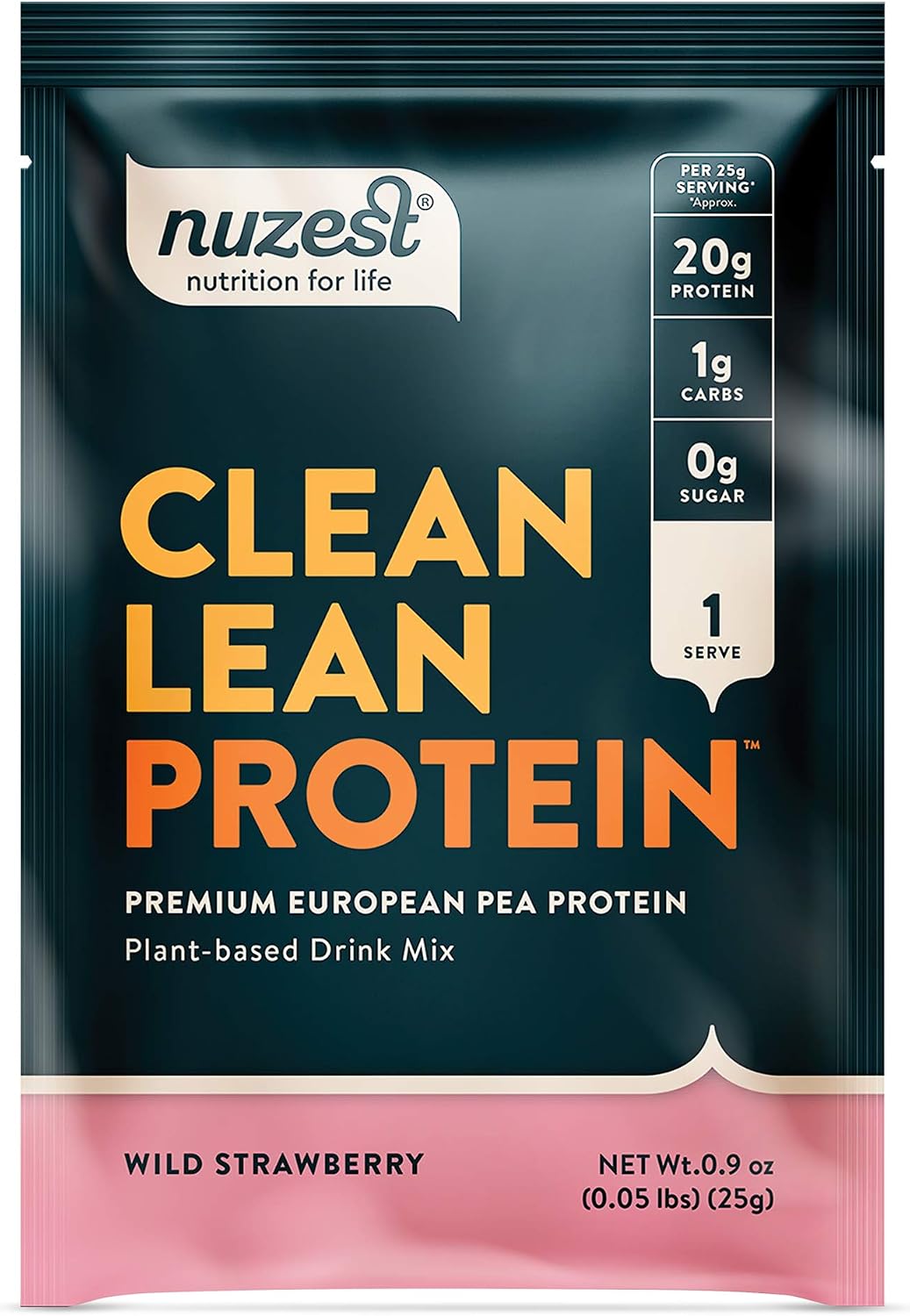 Nuzest Clean Lean Protein - Vegan Pea Protein Powder Rich Chocolate 1.1 lb | 20 Servings with 18g Protein Plant Based Protein Powder, Only 4 Ingredients, Dairy Free, Gluten Free, GMO Free, Protein Shake
