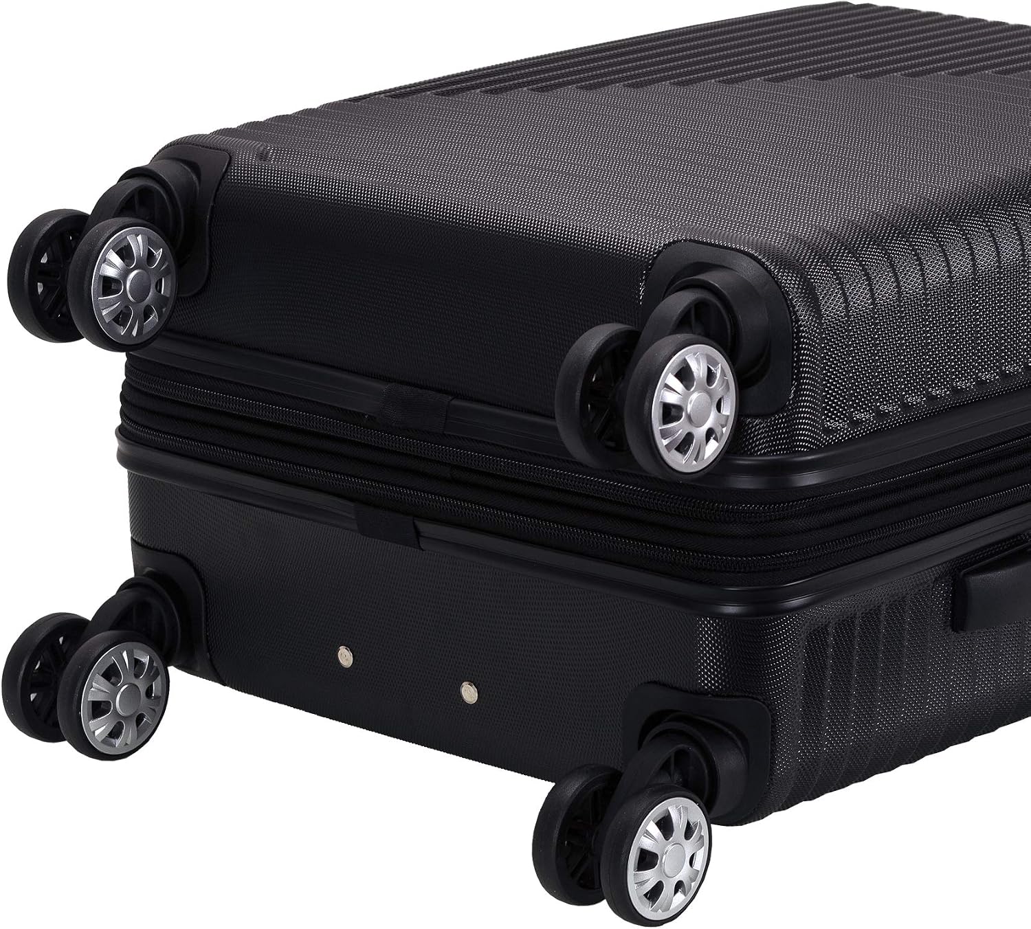 Rockland Star Trail Hardside 2 Piece Expandable Spinner Wheel Luggage Set, (20"/24"/28"), Champagne