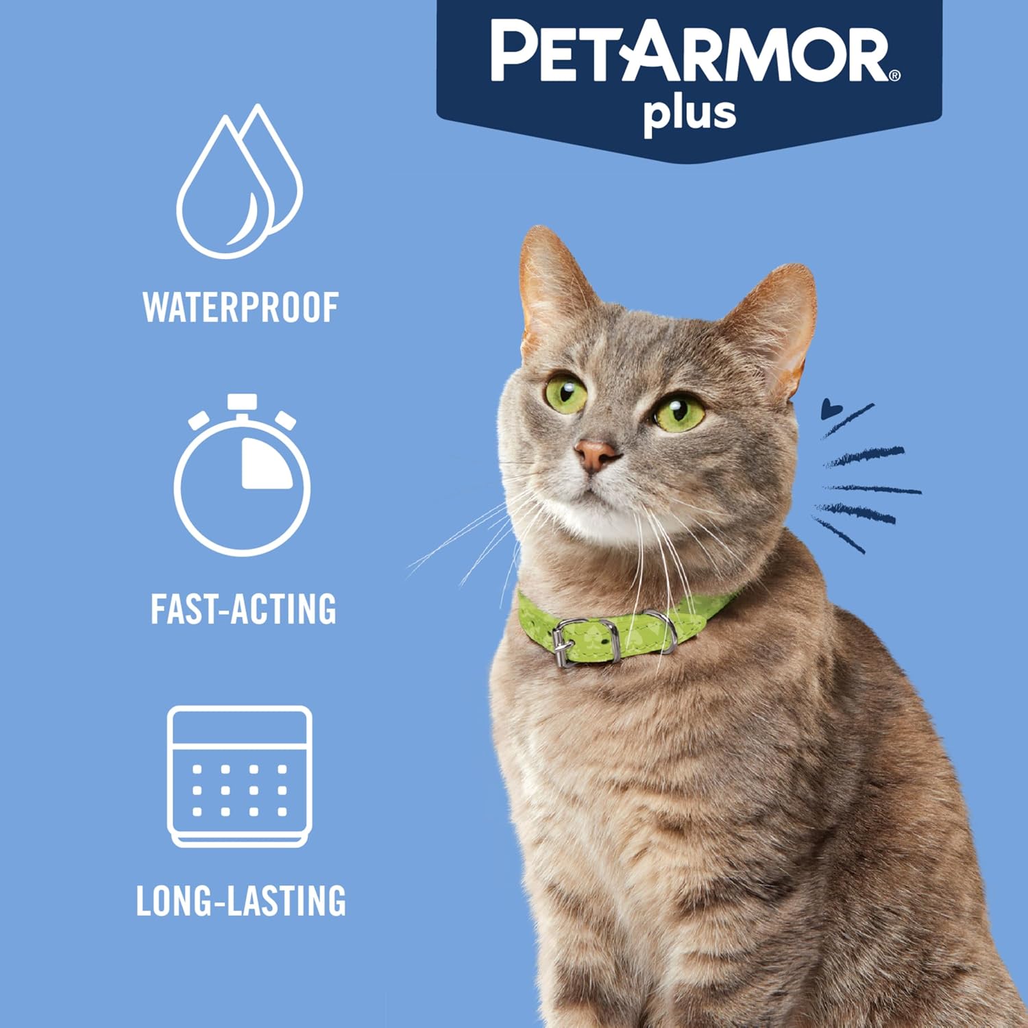 PetArmor Plus Flea and Tick Prevention for Dogs, Small Dog Flea and Tick Treatment, 3 Doses, Waterproof Topical, Fast Acting (5-22 lbs)