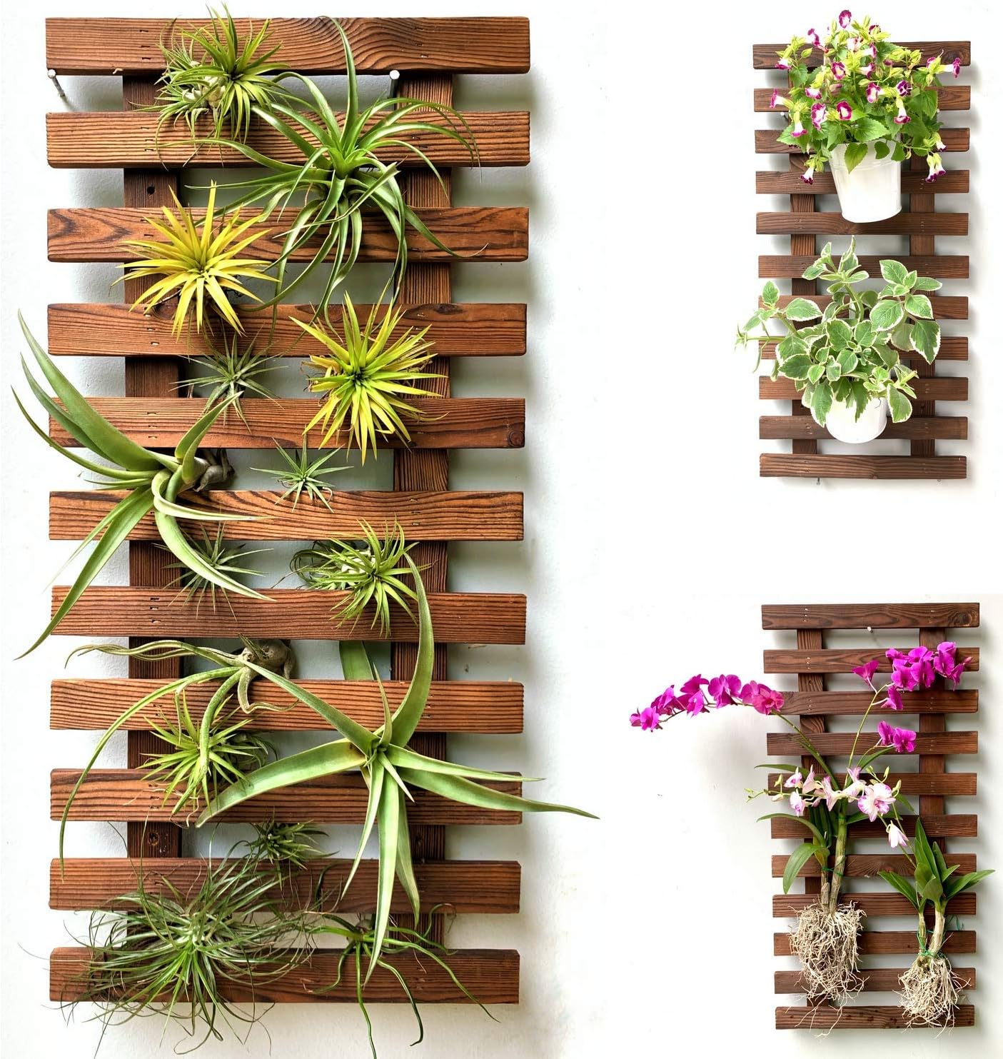 ShopLaLa Wall Planter (60cm, 2 Pack) Hanging Planters for Indoor Plants