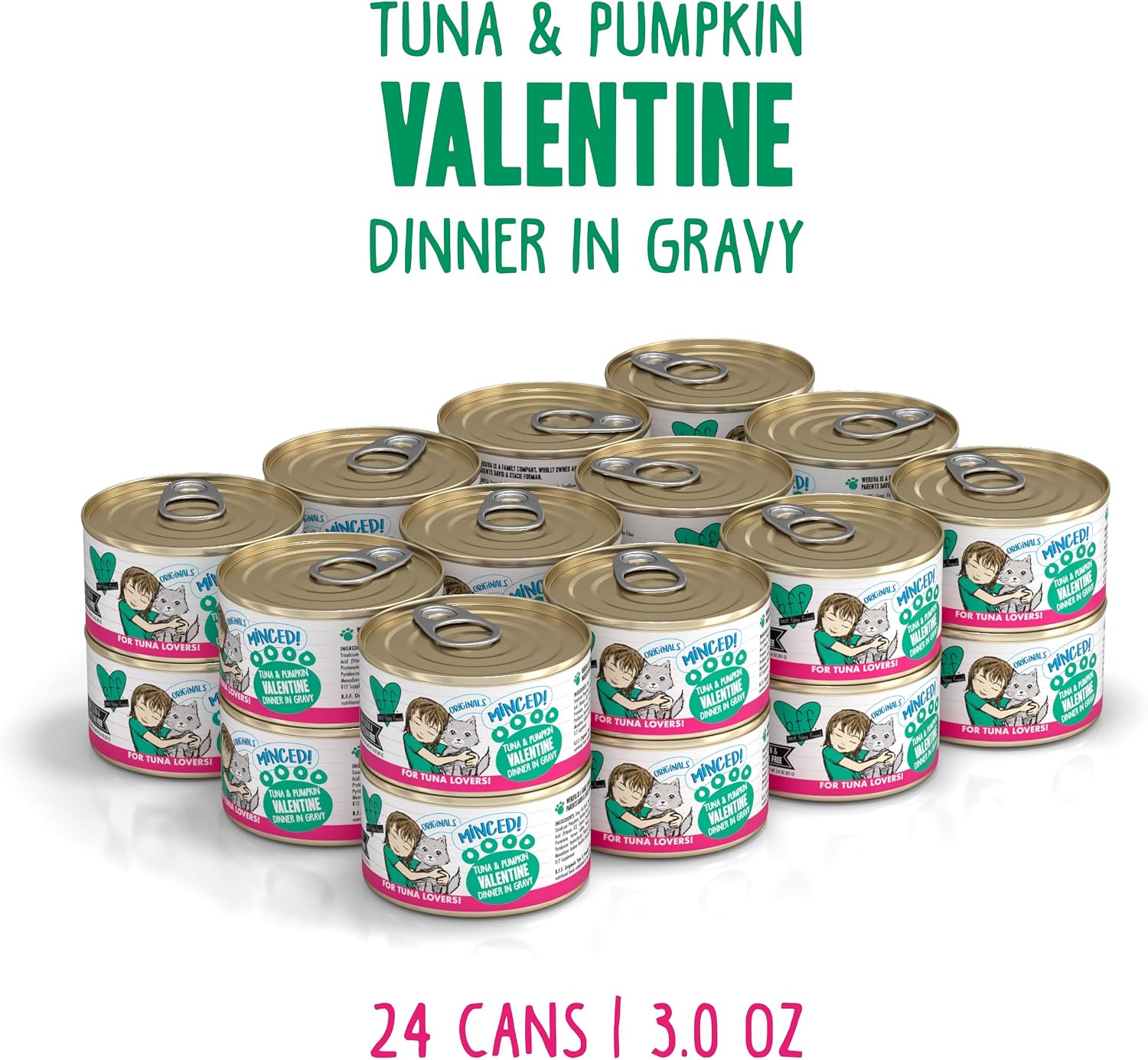 Weruva BFF Minced Natural Wet Cat Food, Batch O Besties Variety Pack, 5.5oz Can, Pack of 8