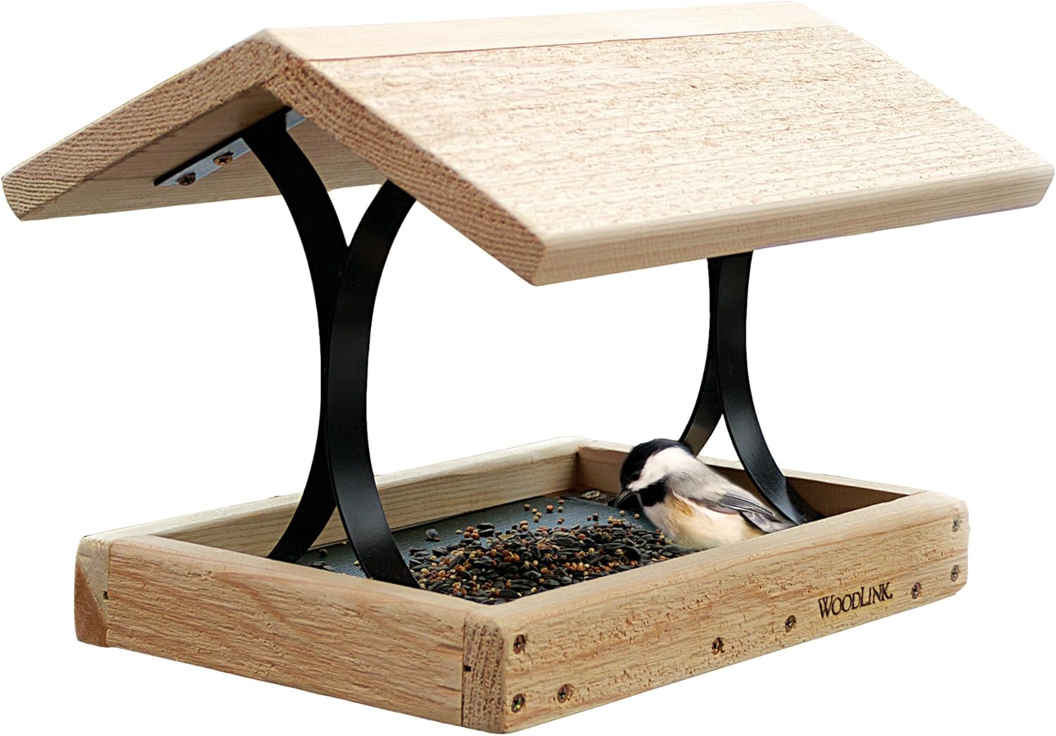 Woodlink Cedar Fly-Thru Bird Feeder, Cedar