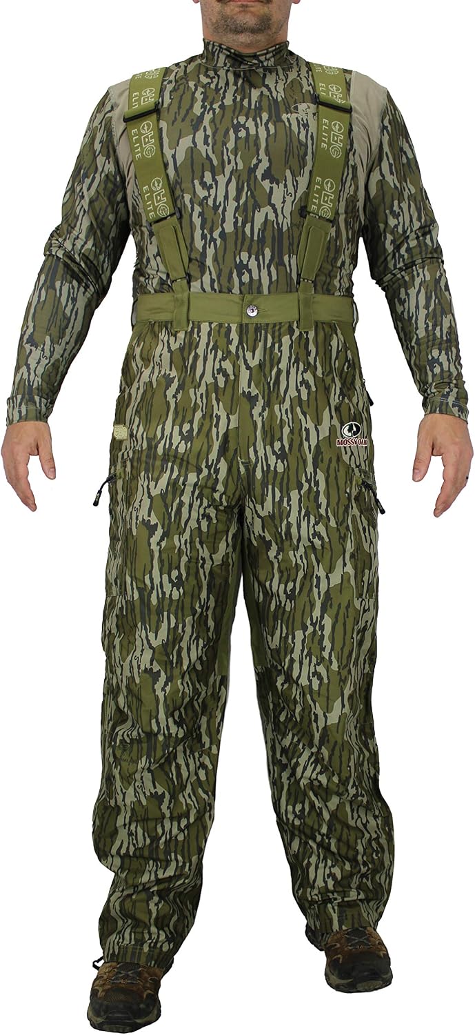 Piedmont Waterproof Convertible Camo Hunting Bib Pant (MO Bottomland, S)