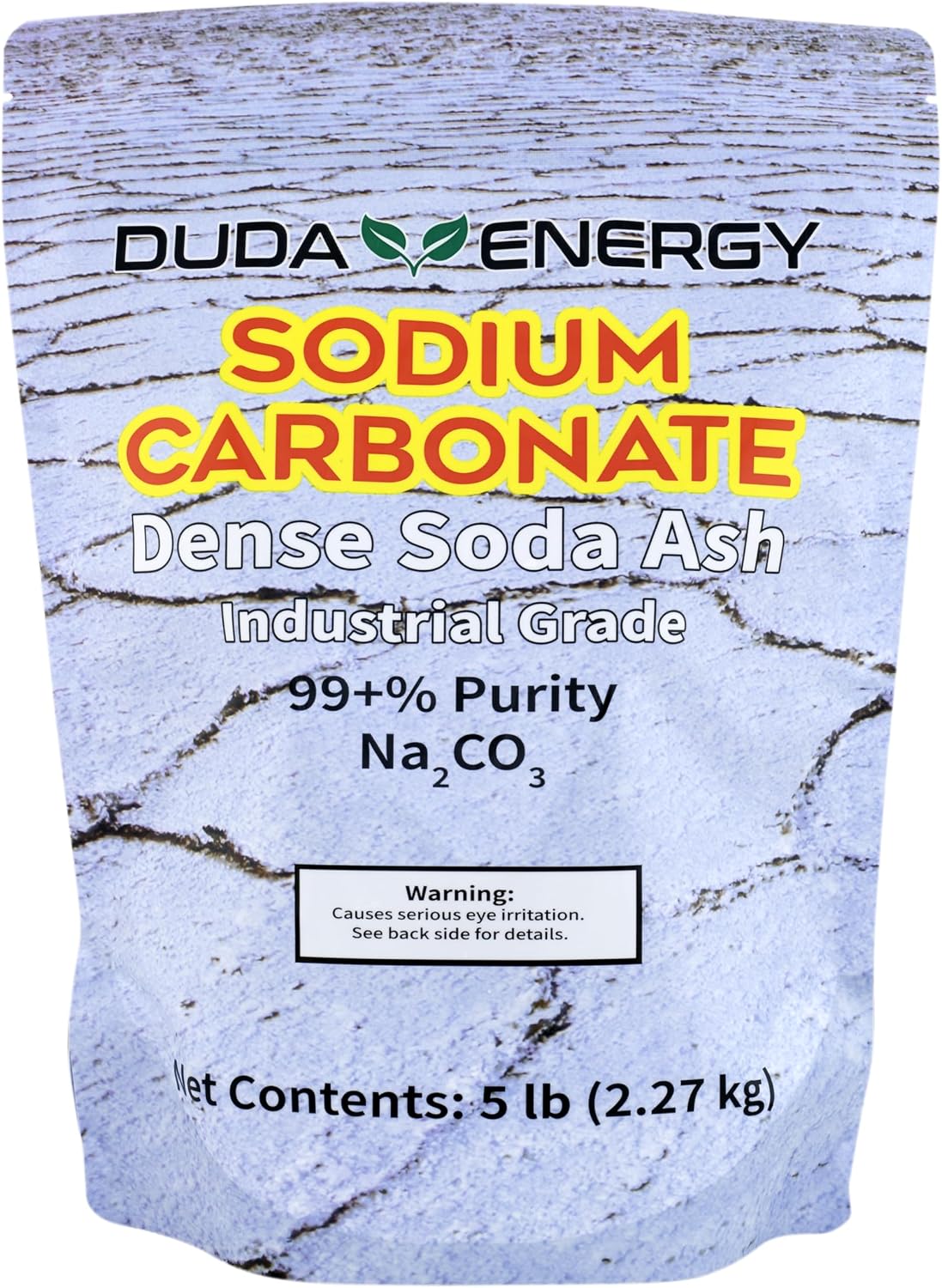 Duda Energy 50 lb Pail of Pure Sodium Carbonate Dense Soda Ash Na2CO3 pH Adjust Chemical Spa Pool Cleaning Dishwasher, White