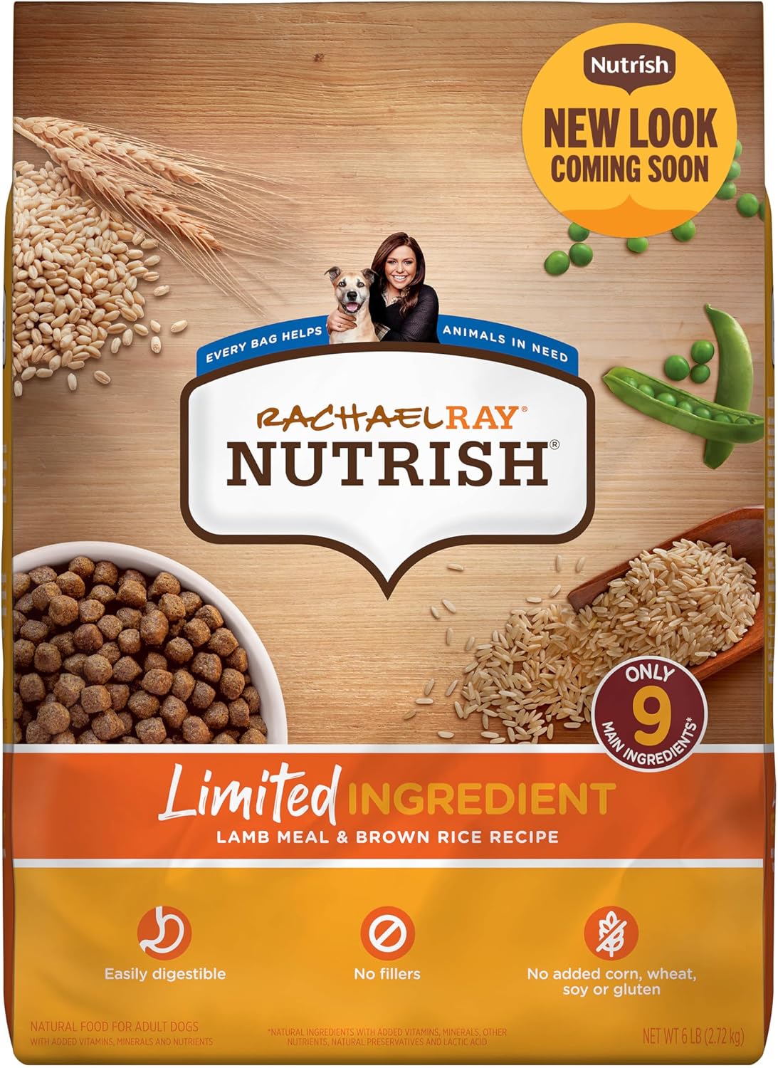 Nutrish Limited Ingredient Dry Dog Food, 6 lb. Bag, (Rachael Ray)