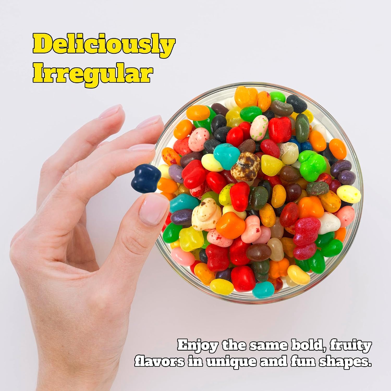 Jelly Belly Belly Flops – Fun-Shaped Candy Treats - Jelly Beans Bulk Pack for Parties and Events (Pack of 1, 2lb bags)