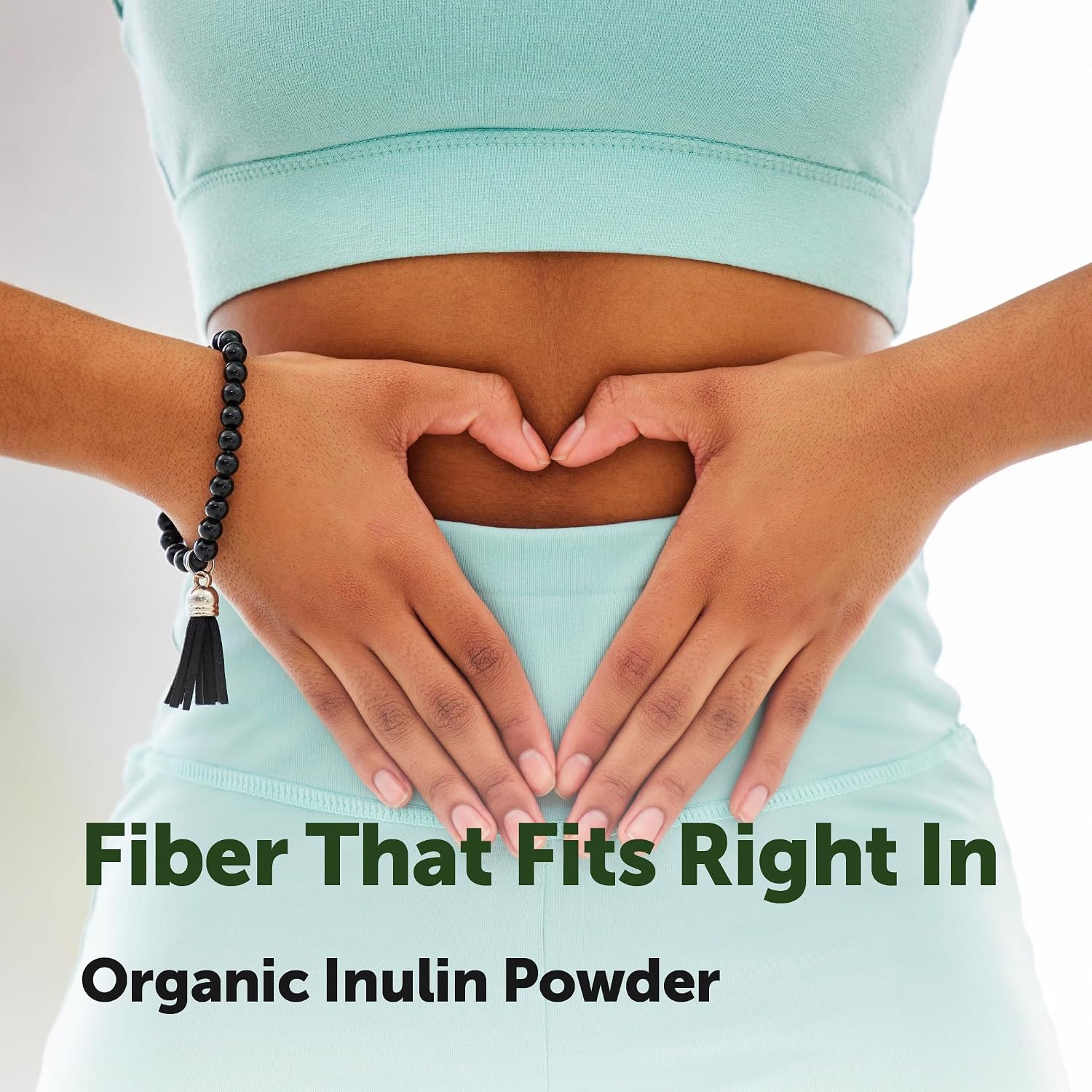 Micro Ingredients Organic Inulin FOS Fiber Powder, 2.2 lbs | Quick Water-Soluble Prebiotic | Natural Fiber for Smoothies & Drinks | Vegan Friendly, Dissolves Clear