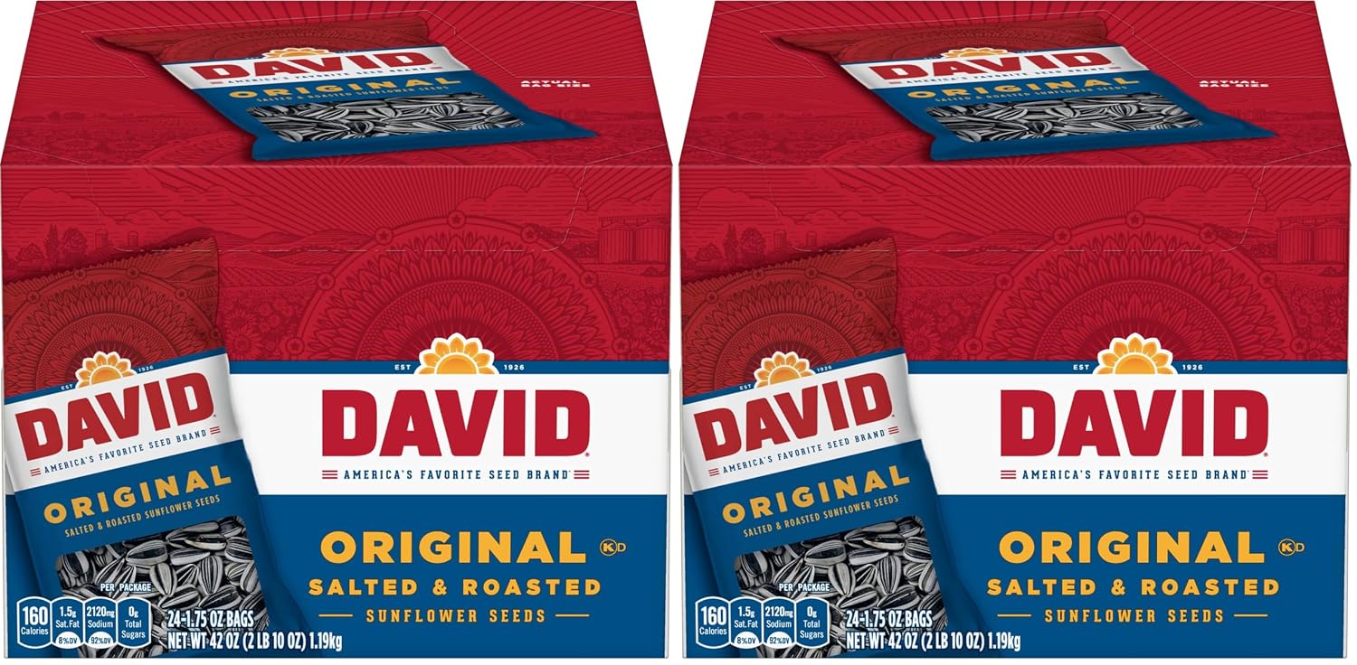DAVID Sunflower Seeds, Original Flavor, 1.75 oz. (24-pk)