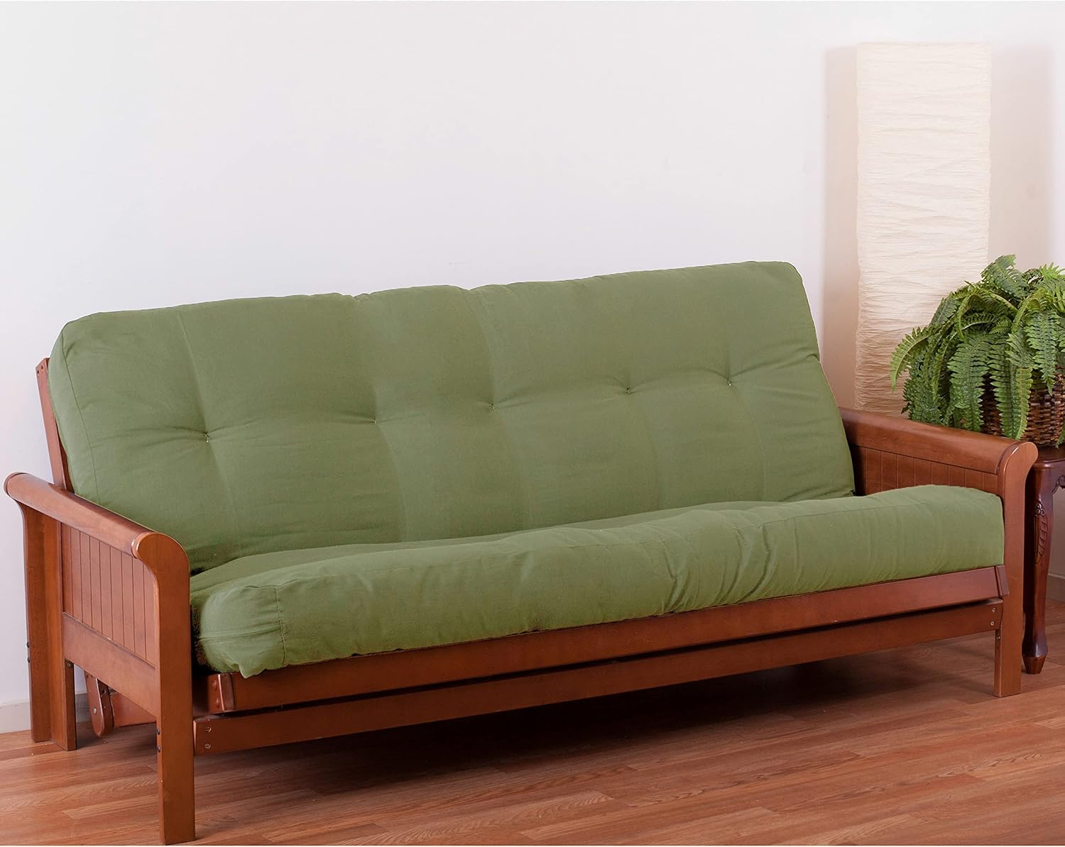 Blazing Needles Renewal 7" Twill Futon Mattress, Full, Aqua Blue