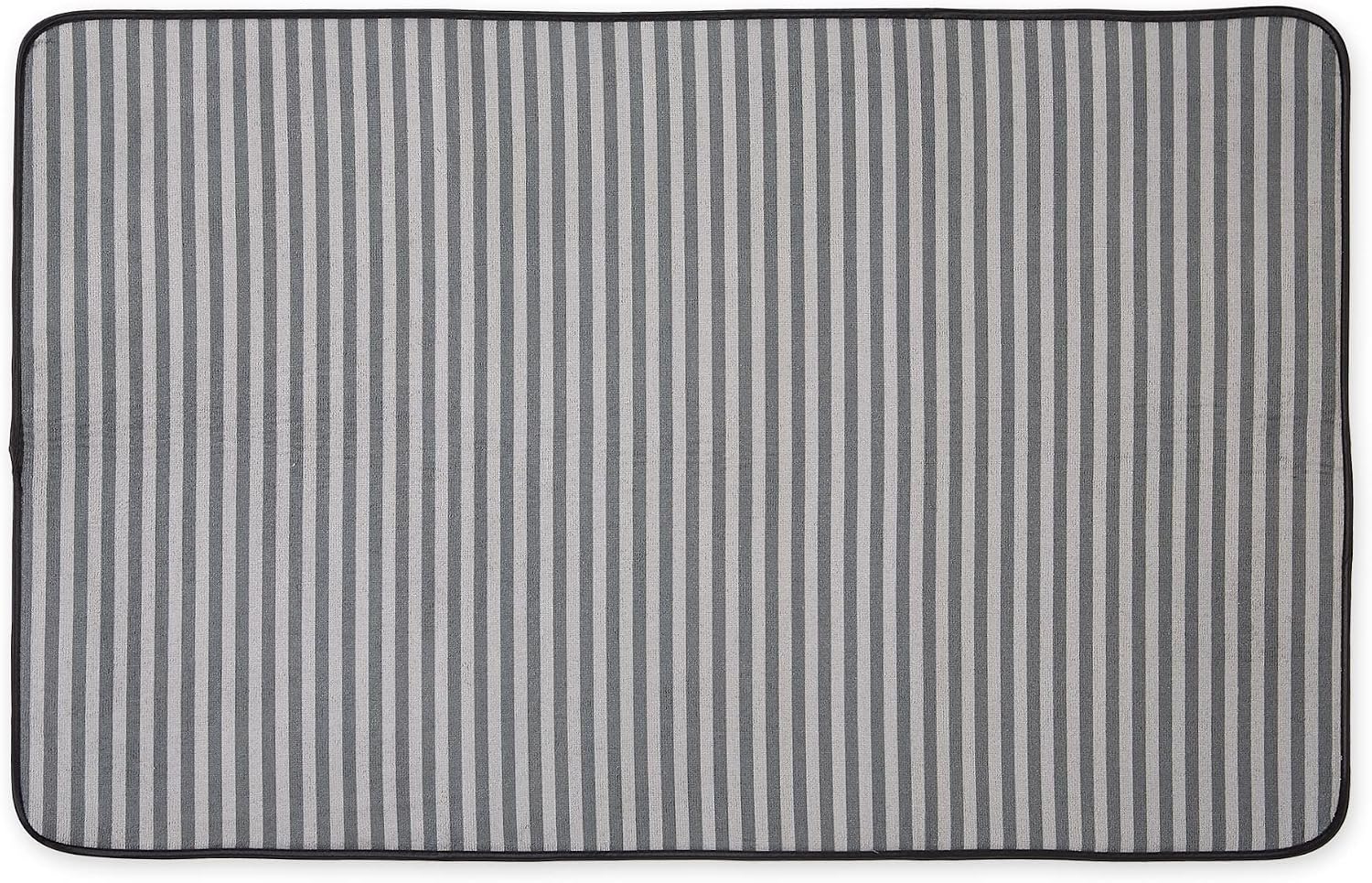 Bone Dry Striped Pet Cage Mat, XX-Large - 30 x 45, Gray