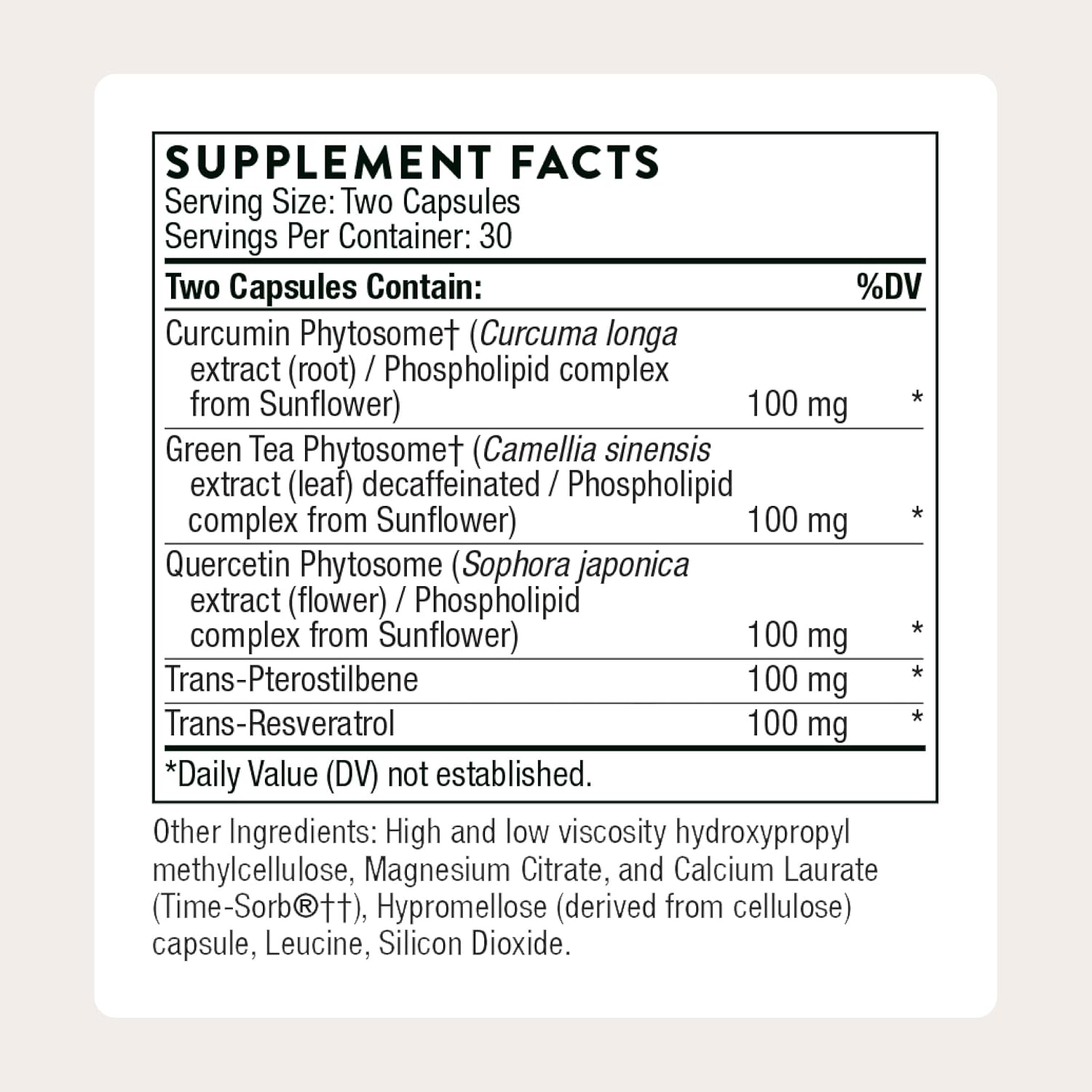 THORNE - Resveratrol Complex - Supports Healthy Aging* - Trans-Resveratrol Supplement with Green Tea
