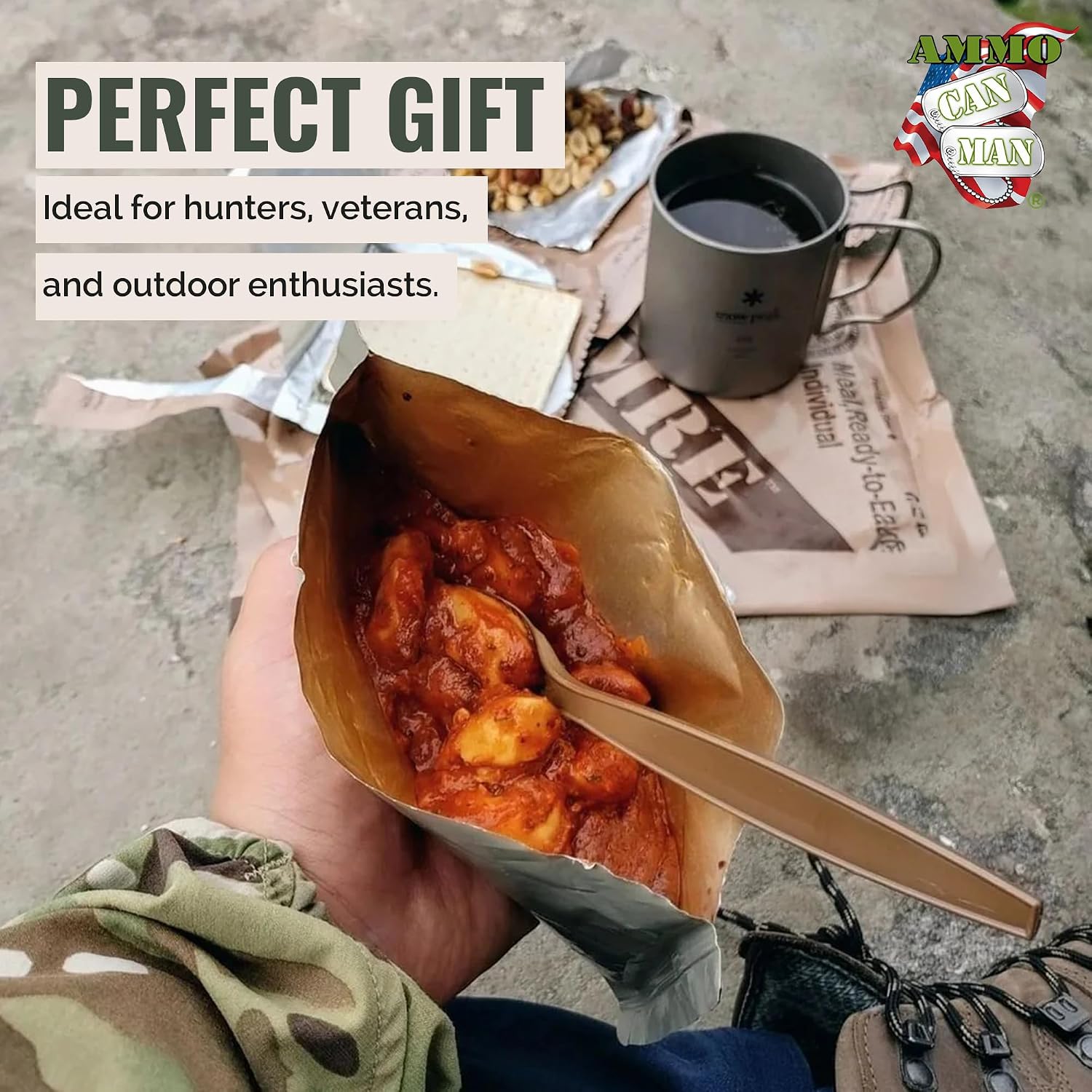 MRE Emergency Food Kit - 6 Pack w/Heater - Camping & Hiking | MRE Emergency Food Kit - 6-Pack with Entree, Dessert & Flameless Heater - Camping