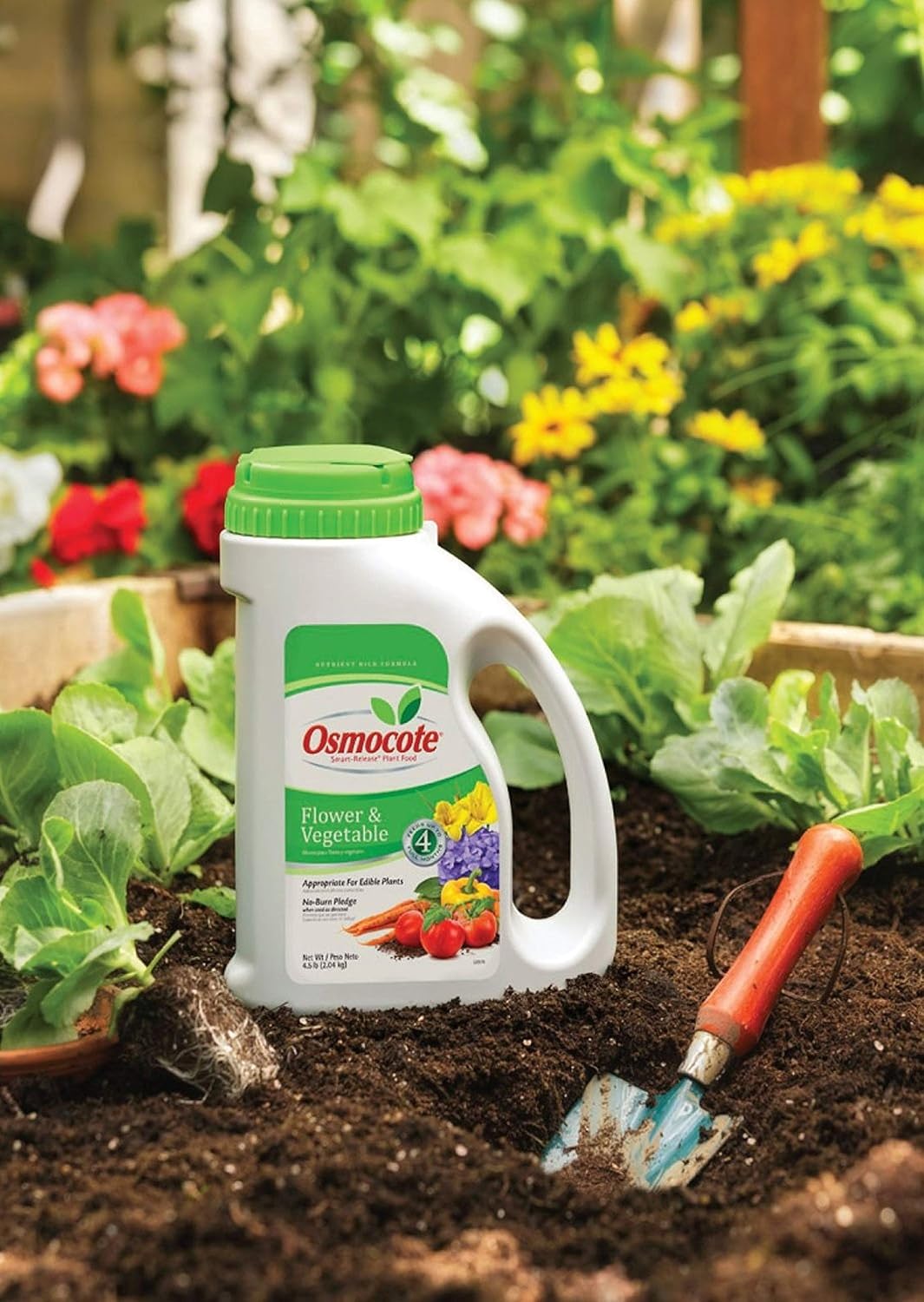 Osmocote Smart-Release Plant Food Flower & Vegetable, Plant Fertilizer, 4.5 lbs. (6-Pack)