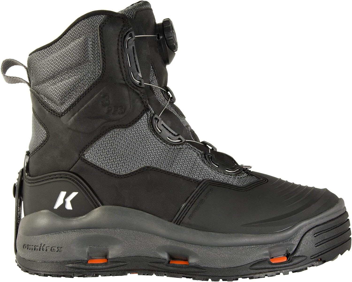 Korkers Men's Darkhorse Fishing / Wading Boot, Includes Interchangeable Felt & Kling-On Soles