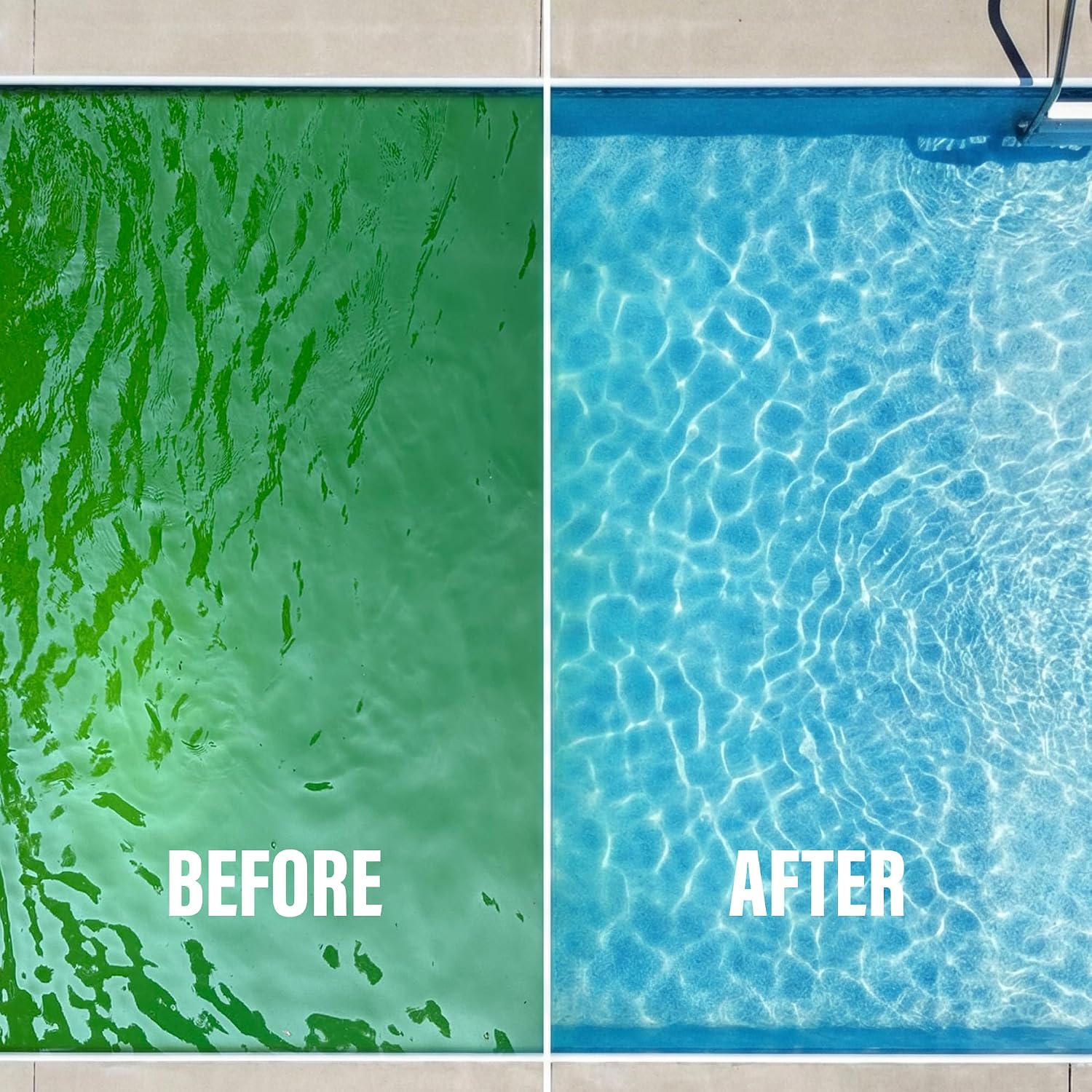 Poolife Super AlgaeBomb 60 Algaecide 1 Qt - Powerful Pool Algae Control Treatment - Fast-Acting Non-Foaming Formula - Kills & Prevents Green