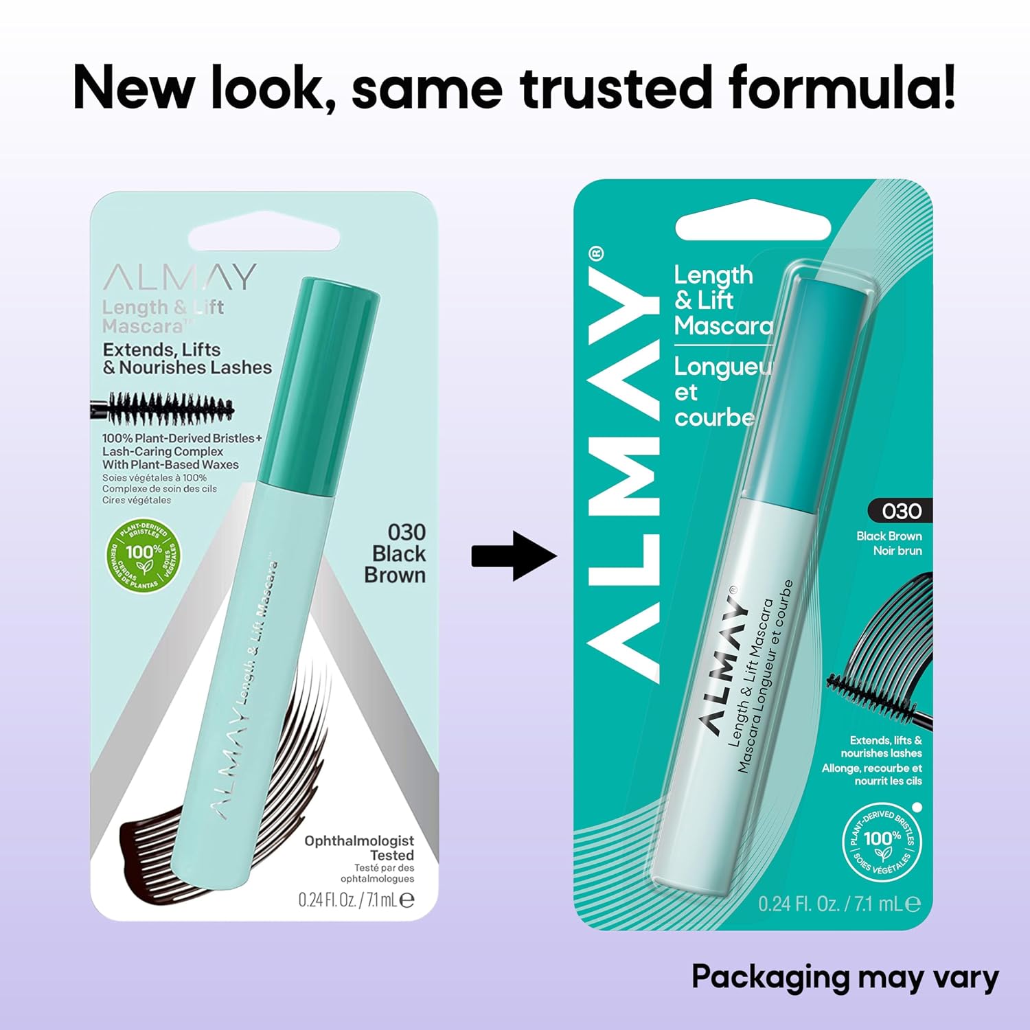Almay Length & Lift Mascara, 10 Blackest Black, 1 Count