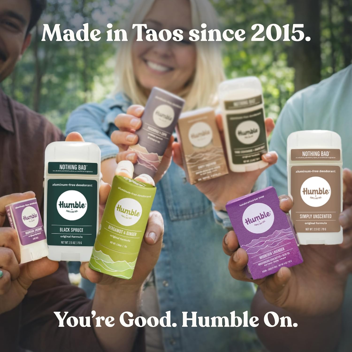 Humble Aluminum-Free Deodorant, Simply Unscented - 1 Pack | Baking Soda-Free, Clean, Fresh, Natural, Essential Oils, Sensitive Skin, Long-Lasting Odor Control, Cruelty-Free, Men & Women