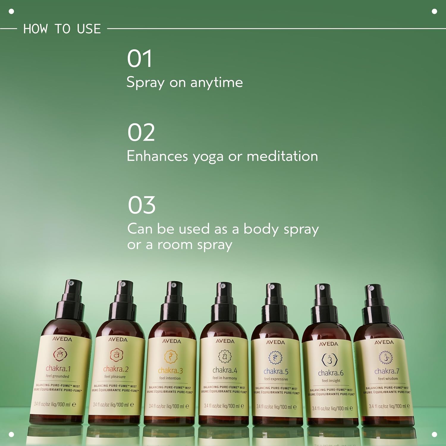 Aveda Chakra 2 Balancing Pure-Fume Mist: Balanced | Body & Room Spray | Balances Pleasure Chakra | With Sandalwood