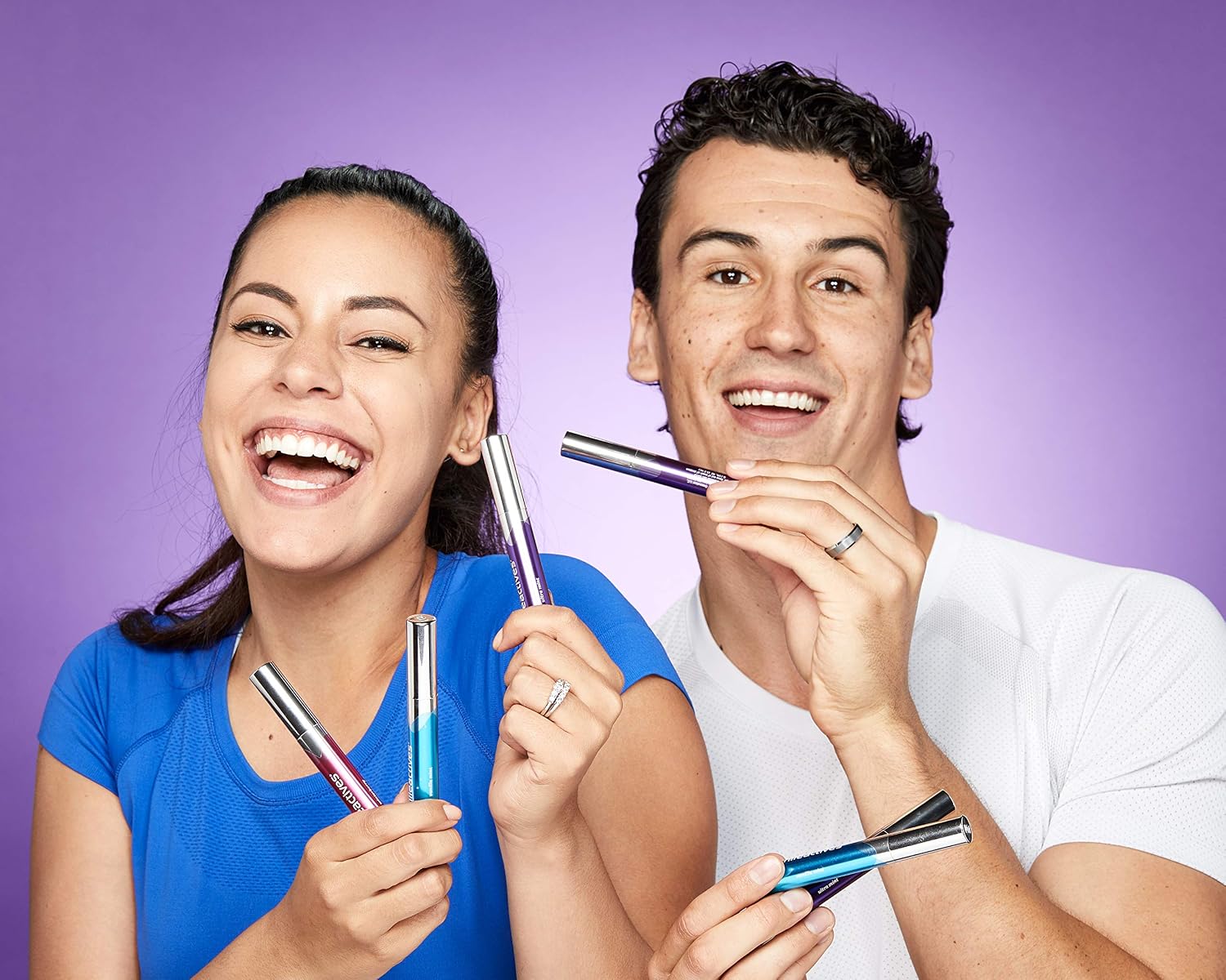 Smileactives Teeth Whitening Pen, Stain Remover Gel, Vanilla Mint, 2-Pack | Precision Brush-Tip Applicator, Dental-Grade Formula, Travel-Ready Design
