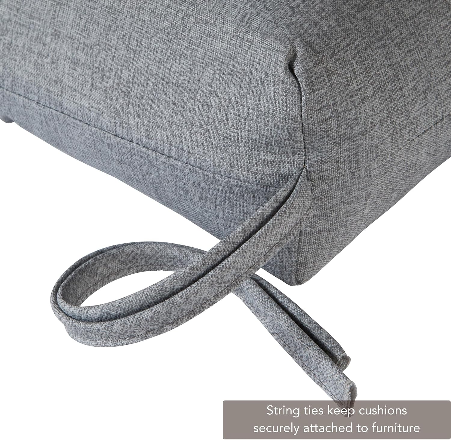 Greendale Home Fashions Outdoor 44x22-inch High Back Chair Cushions (Set of 2), Cement