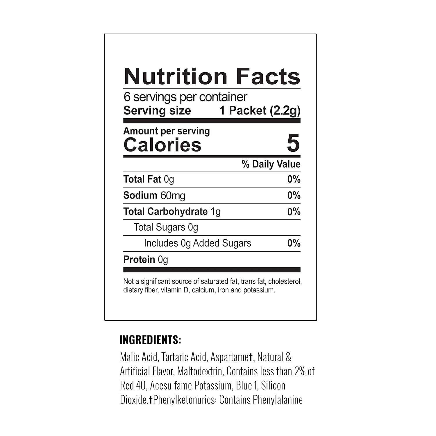 Crush Grape Flavored Powder Drink Mix, 6 Pieces, Sugar Free, 0.48 Ounces (Pack Of 12)
