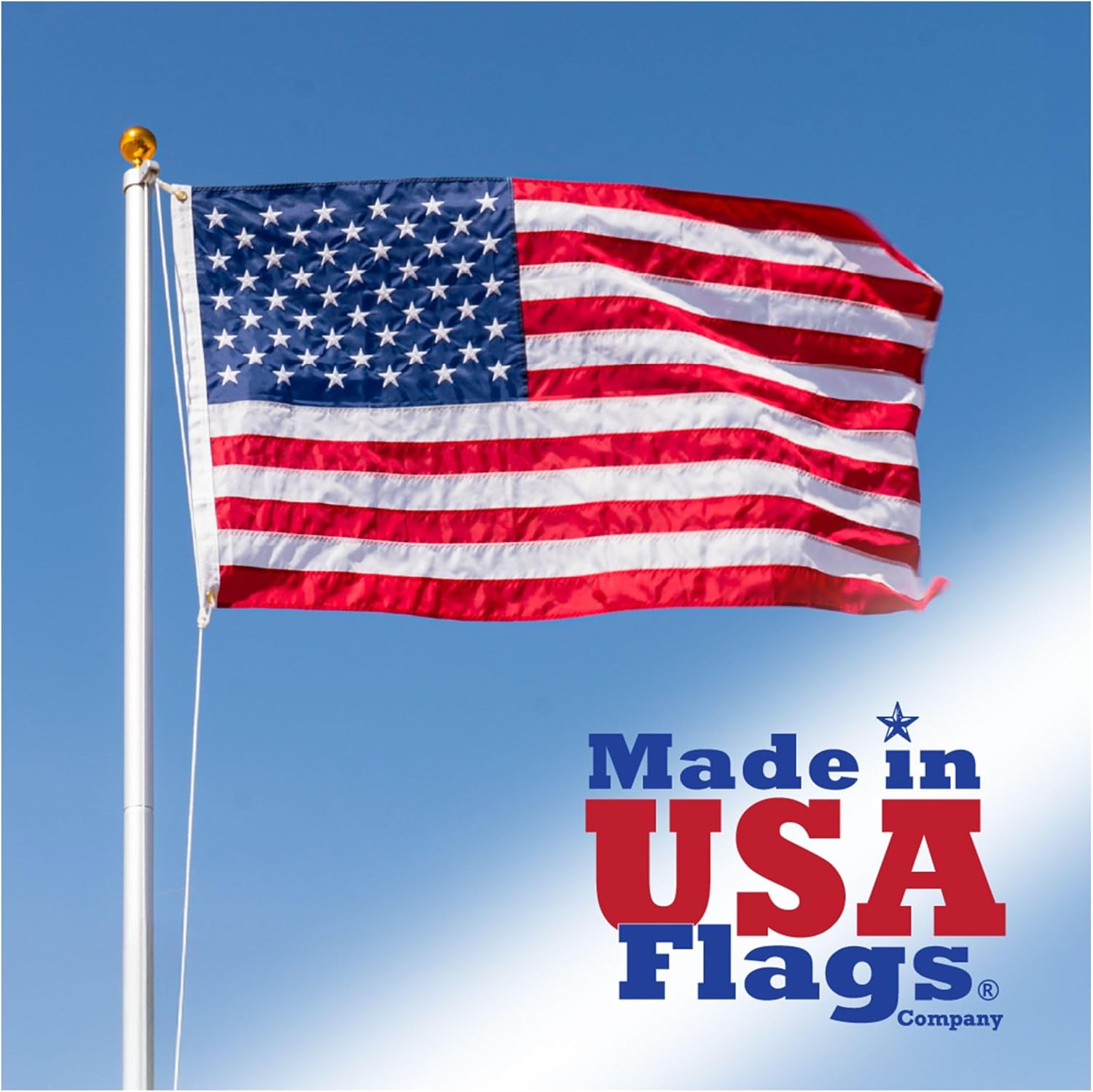 American Flag 6x10 Nylon - Outdoor USA Flag Made in USA