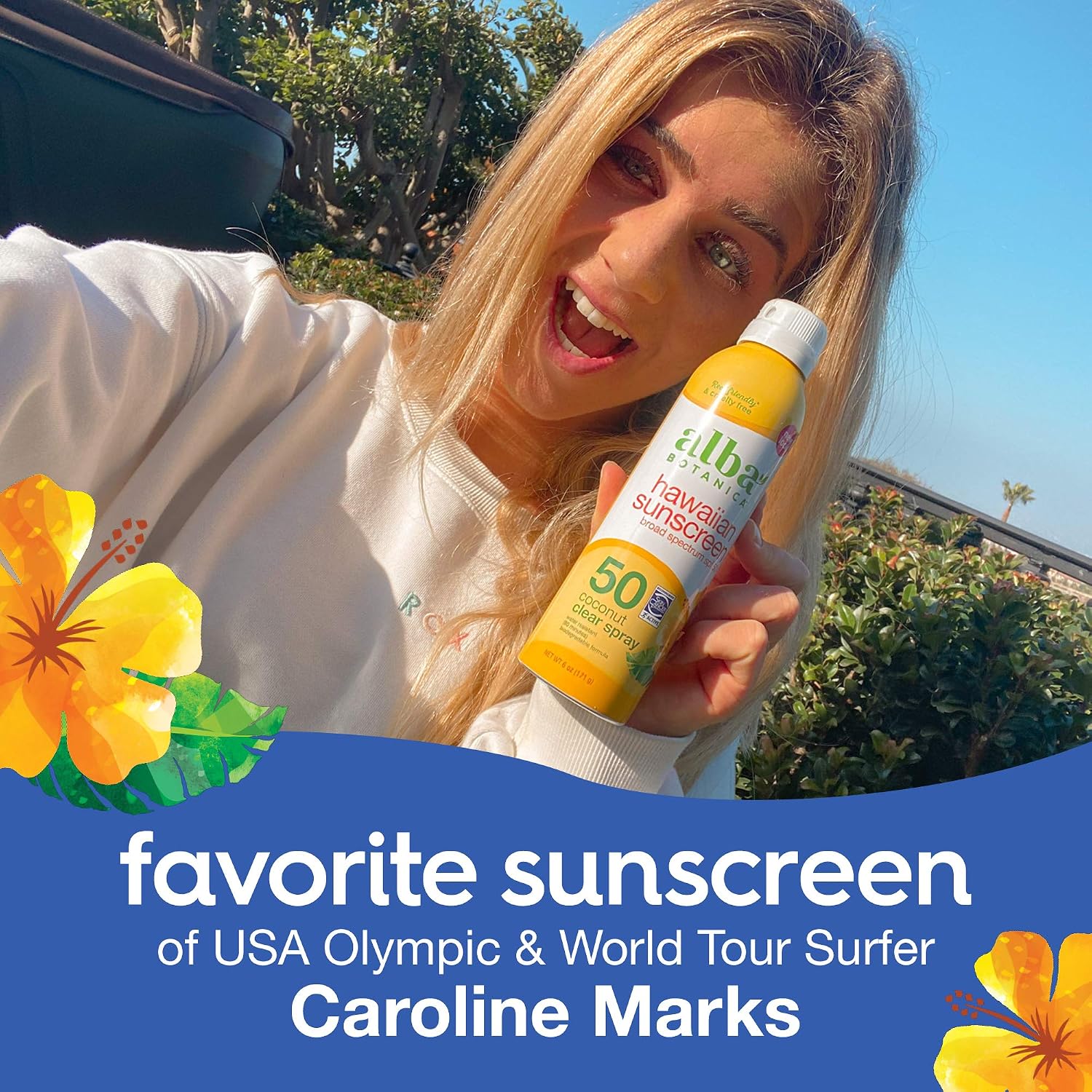 Alba Botanica Cool Sport Refreshing Clear Spray Sunscreen SPF 50.