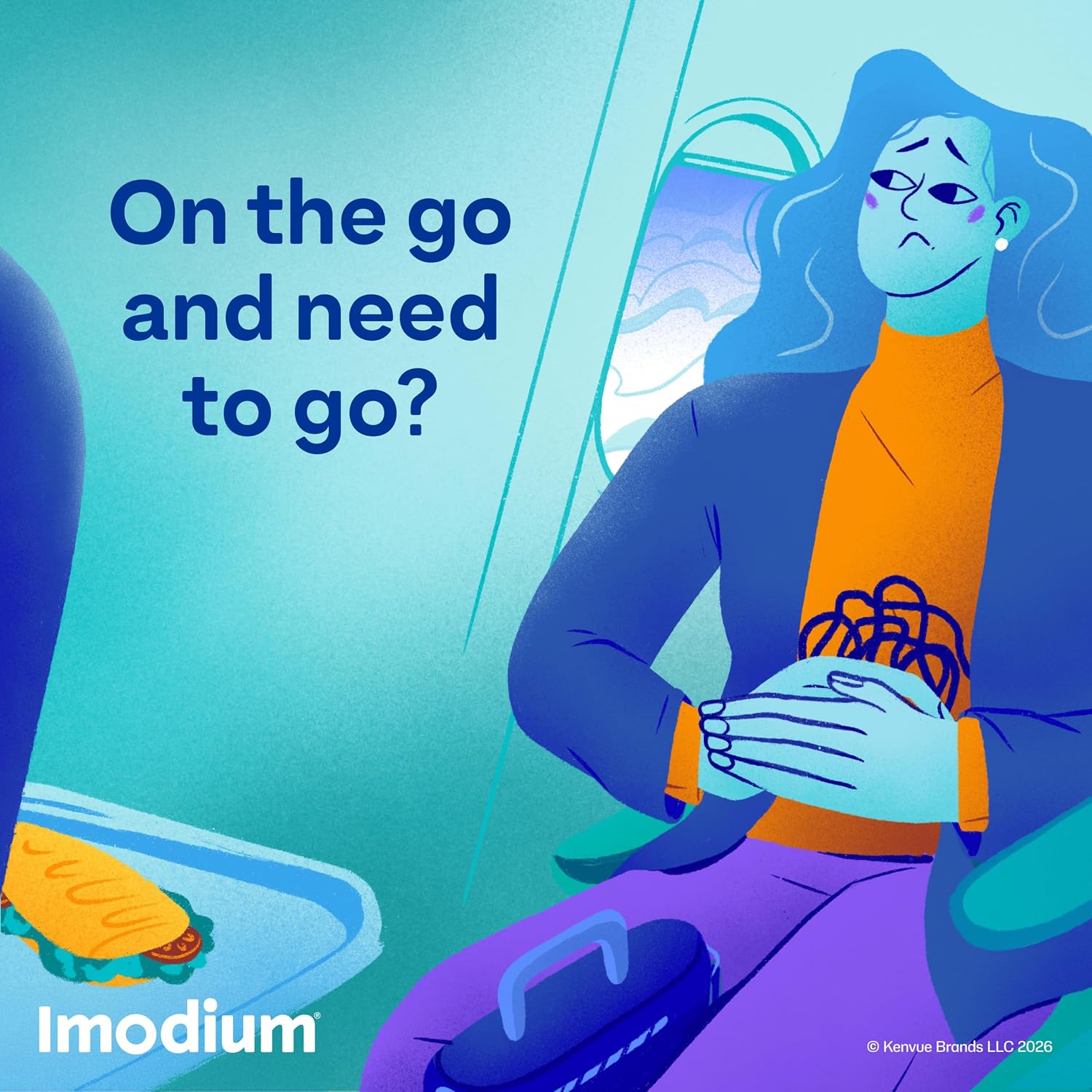 Imodium A-D Diarrhea Relief Caplets, 2mg Loperamide Hydrochloride, 24 Ct | Help Control Symptoms of Diarrhea, Due to Acute Traveler's Diarrhea, for Kids 6+ and Adults