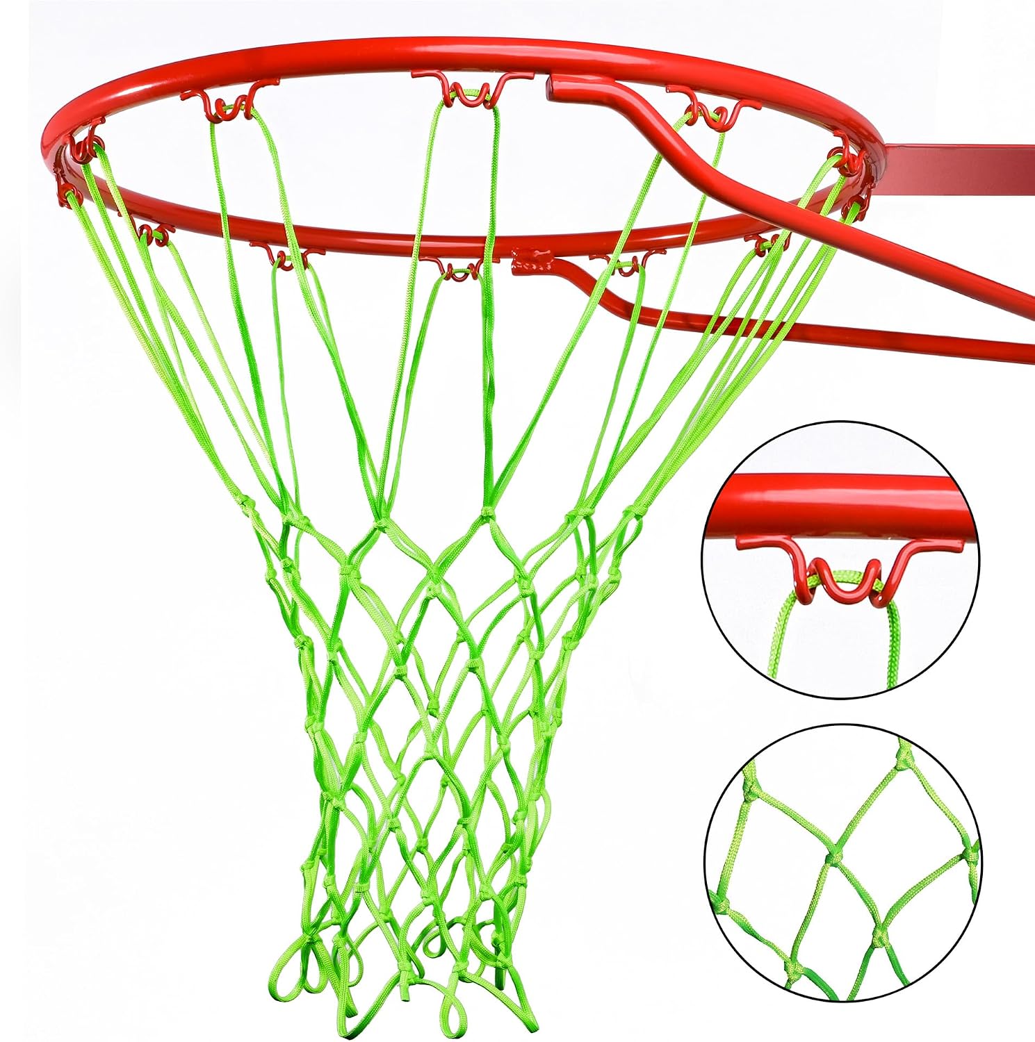 Cannon Sports Heavy Duty Basketball Net Replacement - 21 Inches - 12 Loop Standard Size - Weather Resistant for Indoor/Outdoor Courts - Fits All Standard Rims