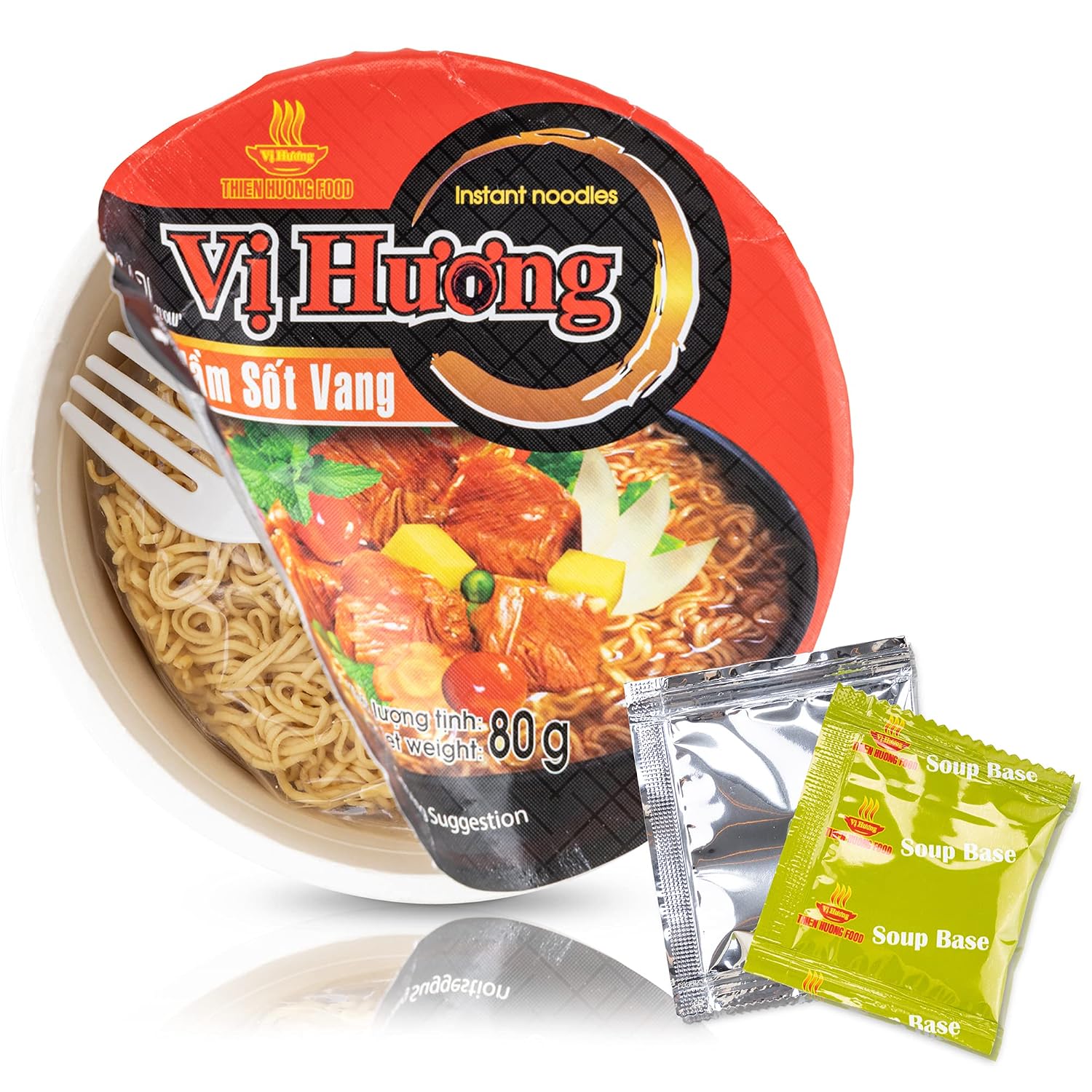 Vi Huong Instant Pho Noodles - 12-Pack, 2.47 Ounce Bowls, Chicken And Beef Variety - Authentic Pho Soup Recipe, Ready In 4 Minutes - Non GMO